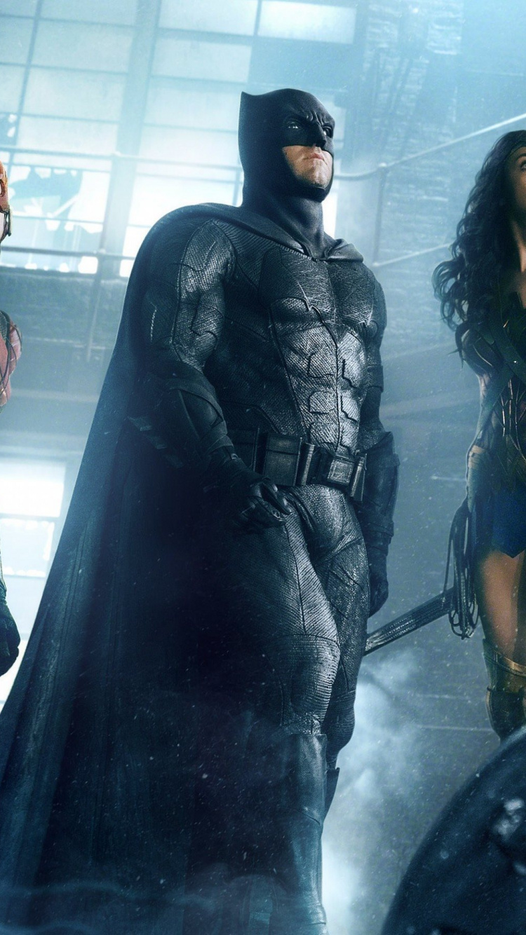 Обои Лига справедливости, Бэтмен, Уорнер Бразерс, комиксы dc, вымышленный персонаж в разрешении 750x1334