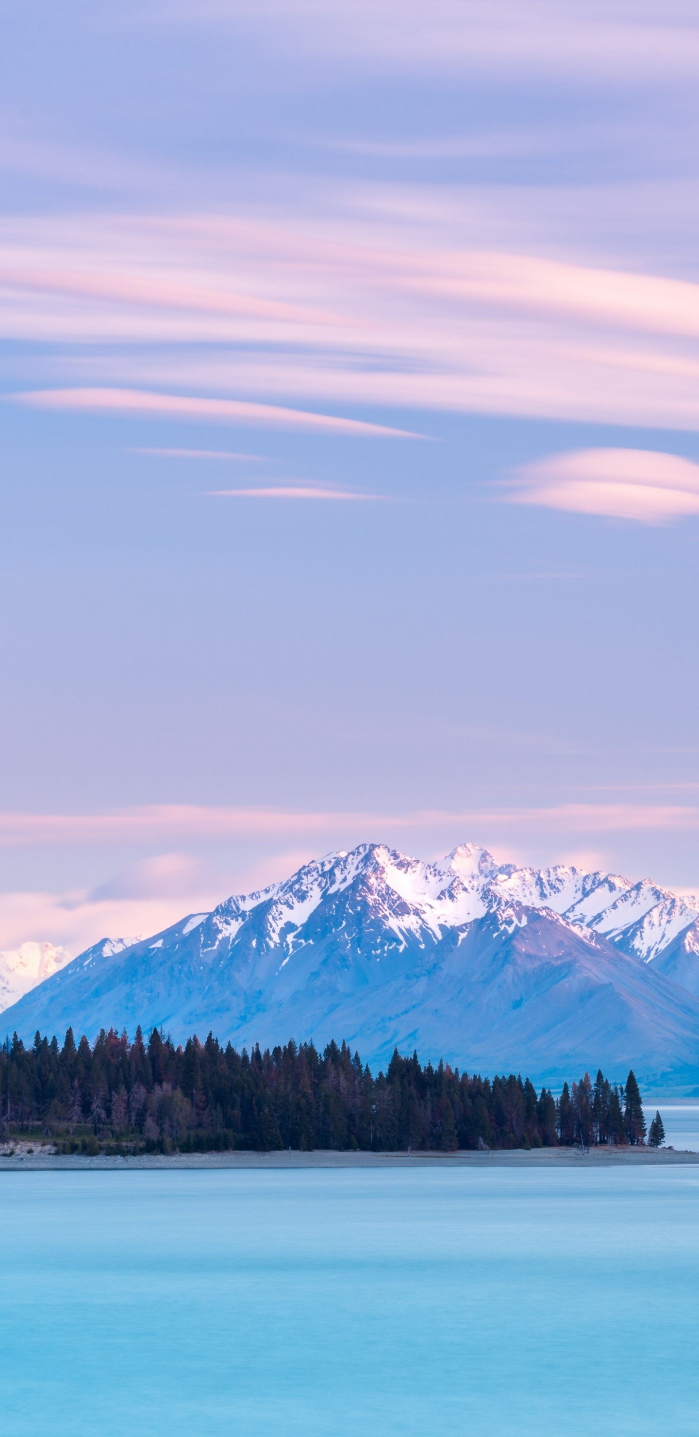 Обои озеро текапо, гора, Озеро Мэтисон, природа, Огао в разрешении 1440x2960