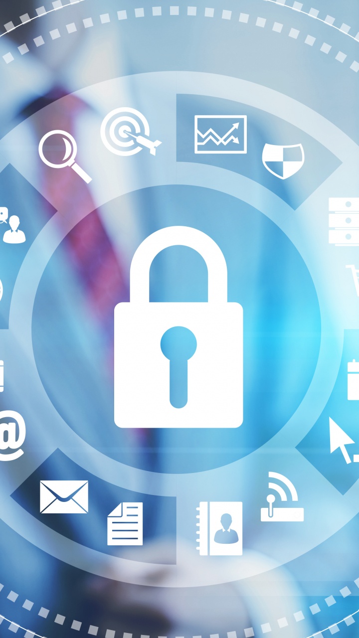 Обои Информационные технологии, синий, технологии, круг, графический дизайн в разрешении 720x1280