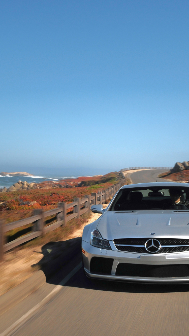 Обои авто, автомобильный экстерьер, дорожное путешествие, сл 65, автомобиль среднего размера в разрешении 750x1334