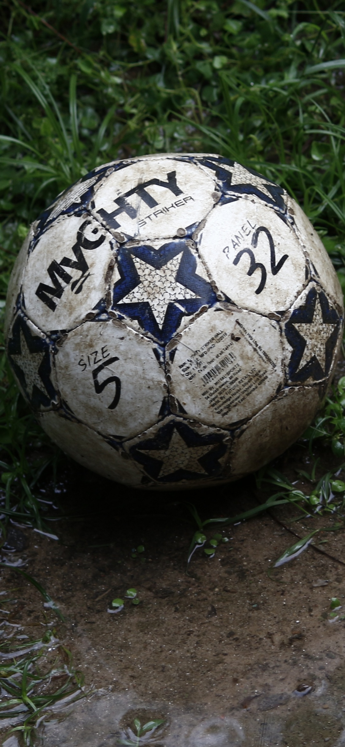 Обои мяч, футбольное поле, футбол, футбольный мяч, мир в разрешении 1125x2436