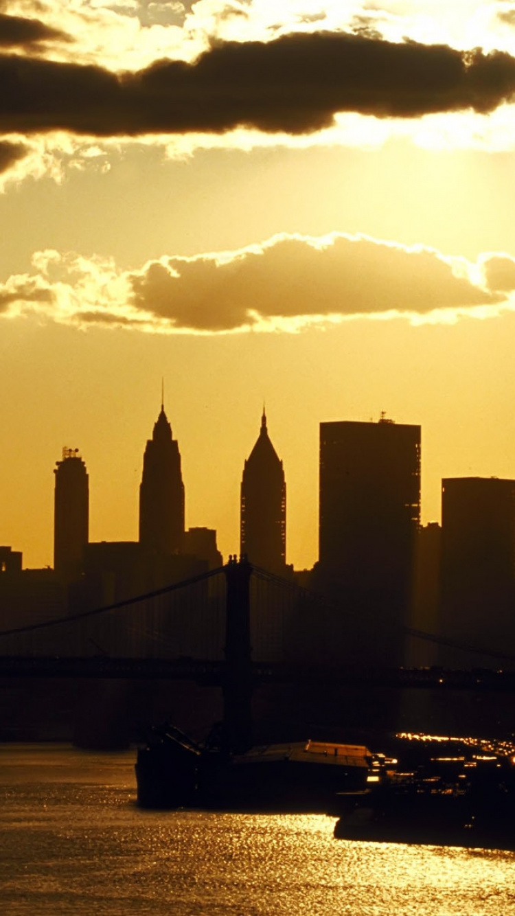 Обои центр международной торговли, небоскреб, город, линия горизонта, городской пейзаж в разрешении 750x1334