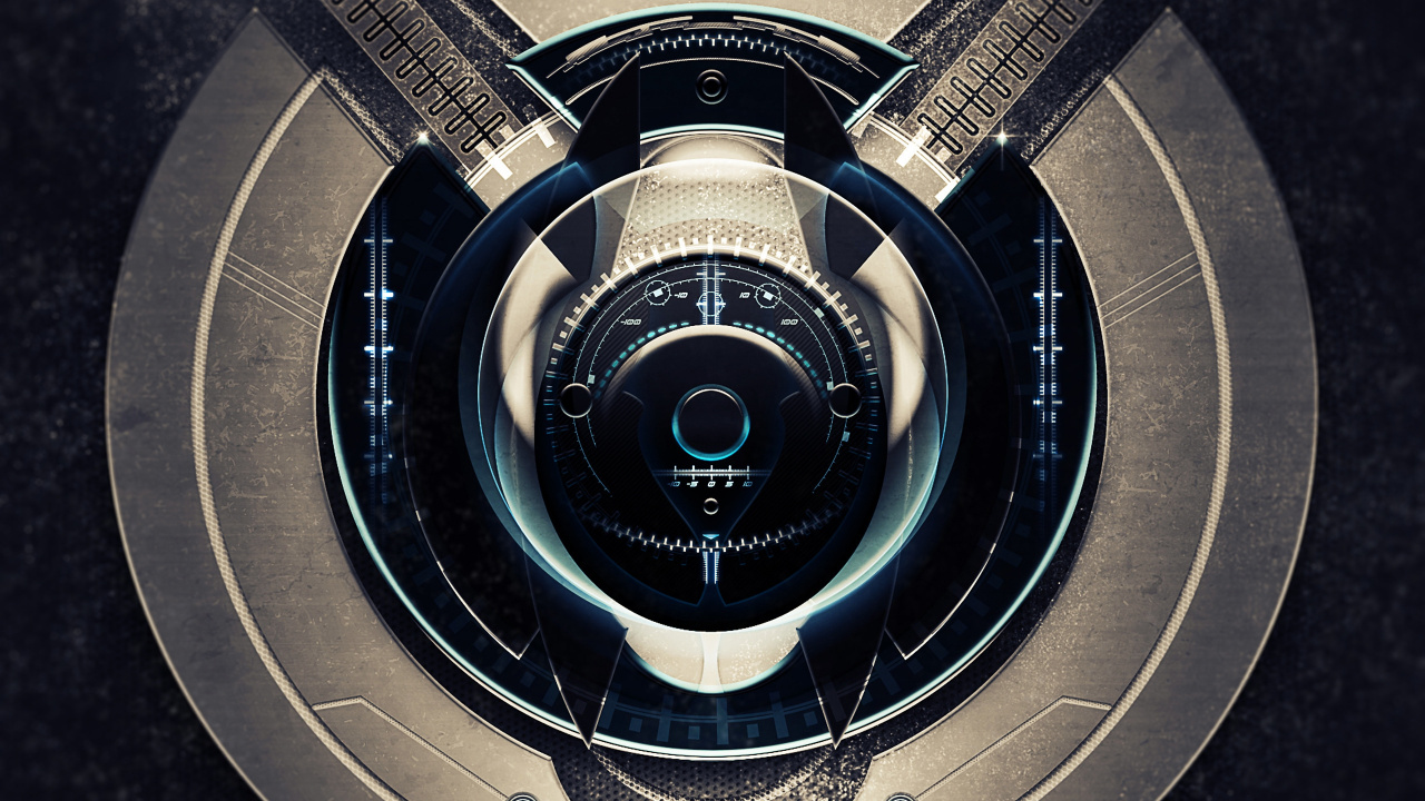 Обои круг, высокая технология, технологии в разрешении 1280x720