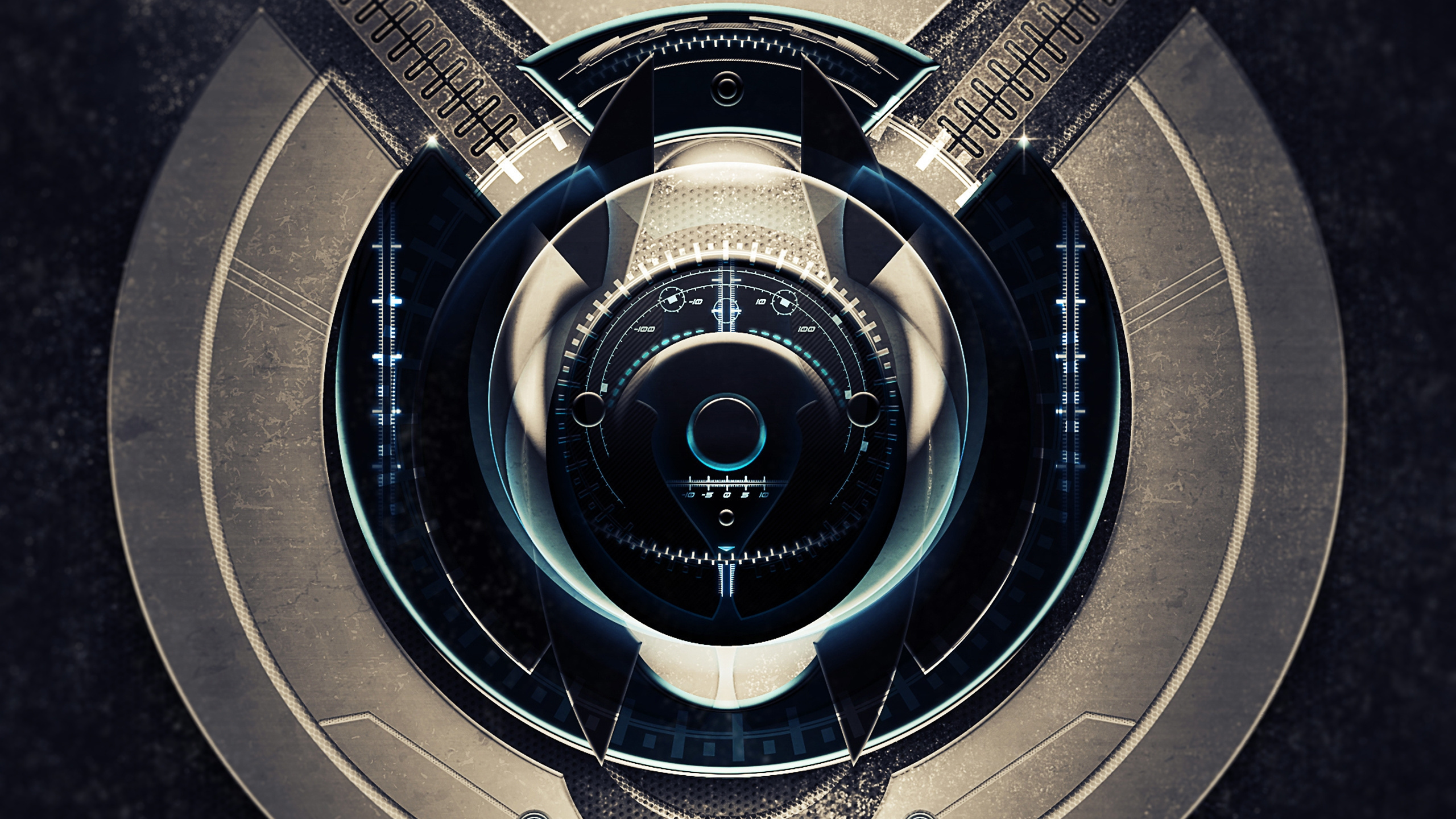 Обои круг, высокая технология, технологии в разрешении 2560x1440