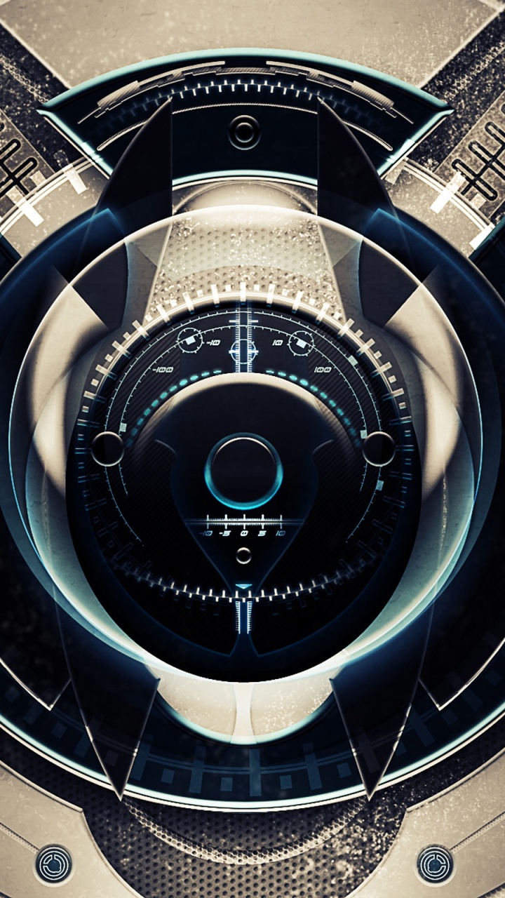 Обои круг, высокая технология, технологии в разрешении 720x1280