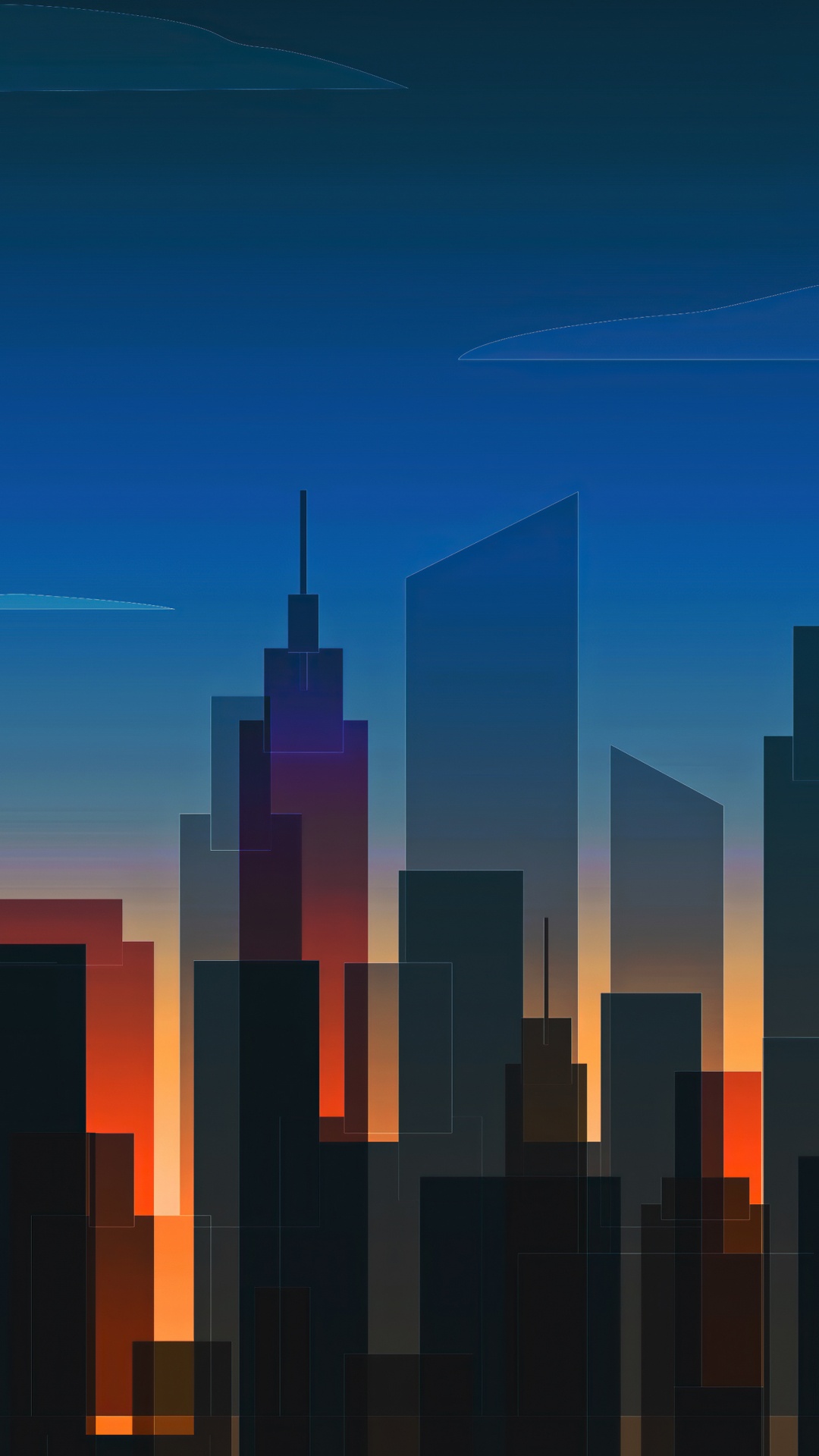 Обои линия горизонта, небоскреб, атмосфера, здание, прямоугольник в разрешении 1080x1920