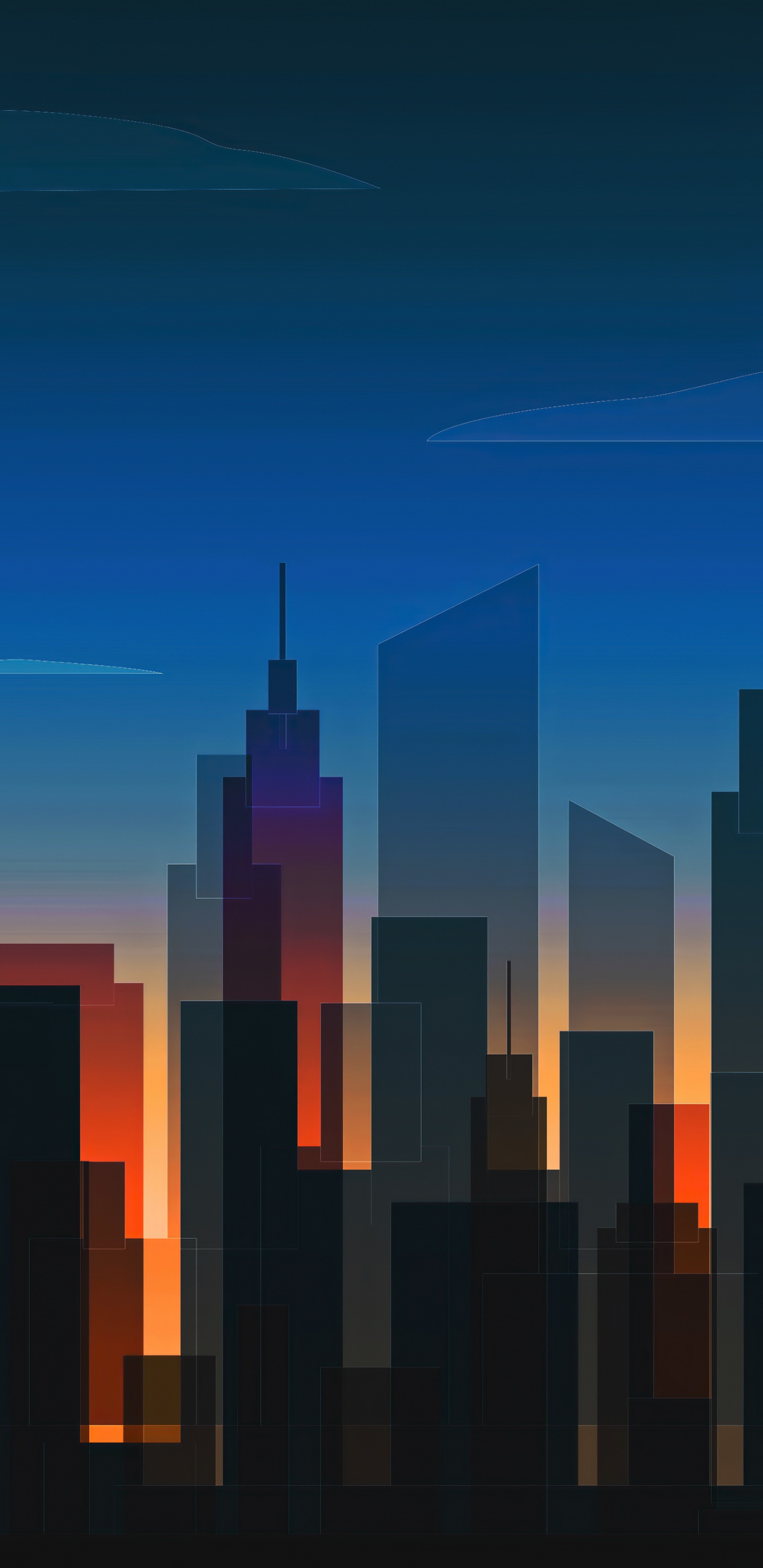 Обои линия горизонта, небоскреб, атмосфера, здание, прямоугольник в разрешении 1440x2960