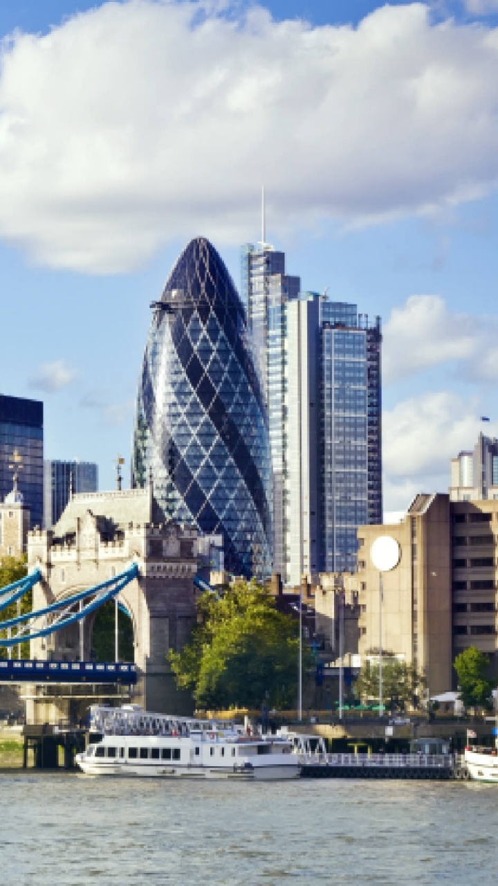 Обои город, городской пейзаж, линия горизонта, небоскреб, ориентир в разрешении 720x1280