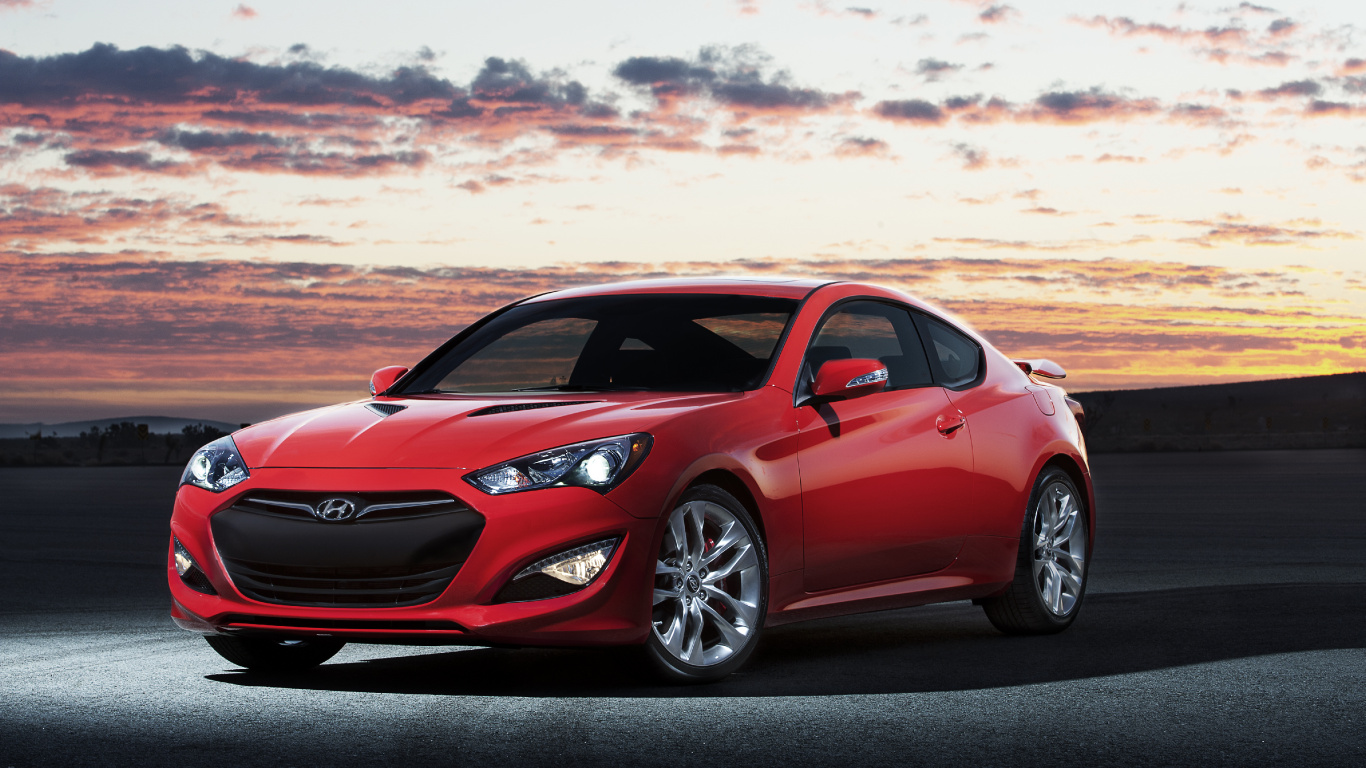 Обои Хендай Генезис Купе, спорткар, авто, Хендай Генезис Купе 2013, Хендай Генезис Купе 2014 в разрешении 1366x768
