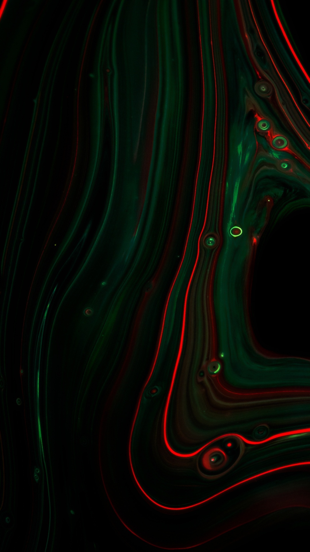 Обои фрактальное искусство, красочность, жидкий, узор, электрик в разрешении 1080x1920