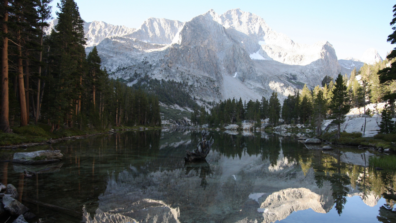 Обои природа, национальный парк, парк, озеро, йосемитский национальный парк в разрешении 1366x768