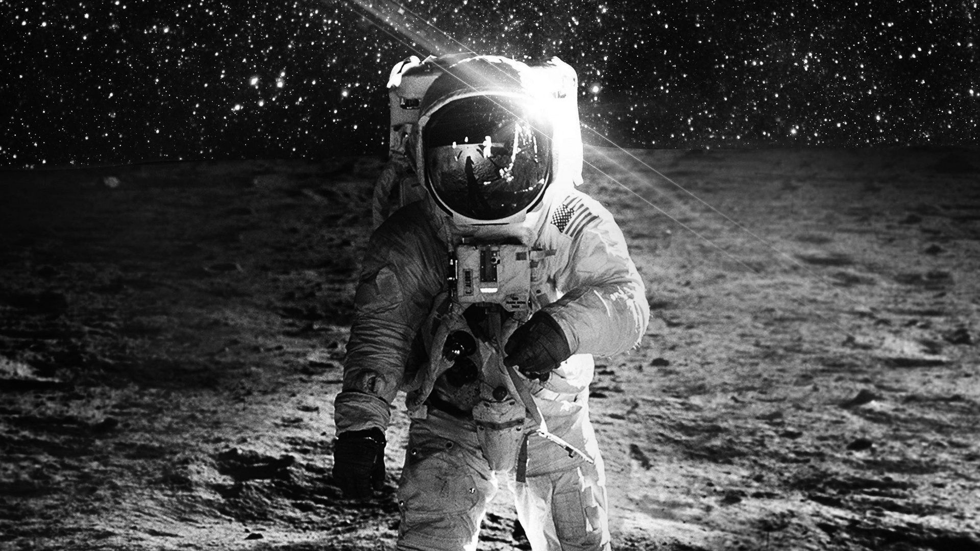 Обои астронавт, космическое пространство, вода, космос, астрономический объект в разрешении 1920x1080