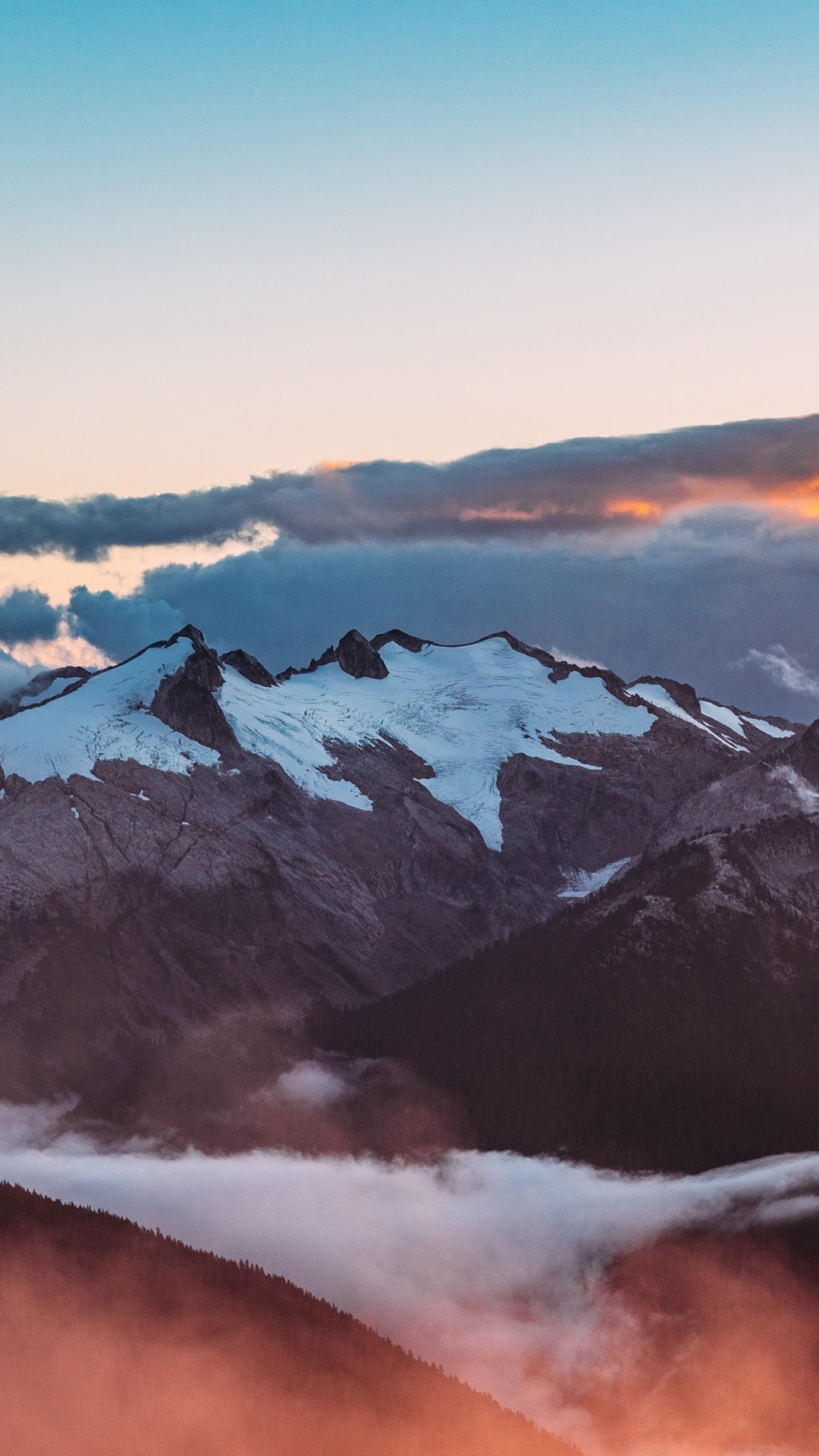 Обои Менеджер По Рекрутингу, Альпы, закат, горный хребет, горный рельеф в разрешении 1080x1920