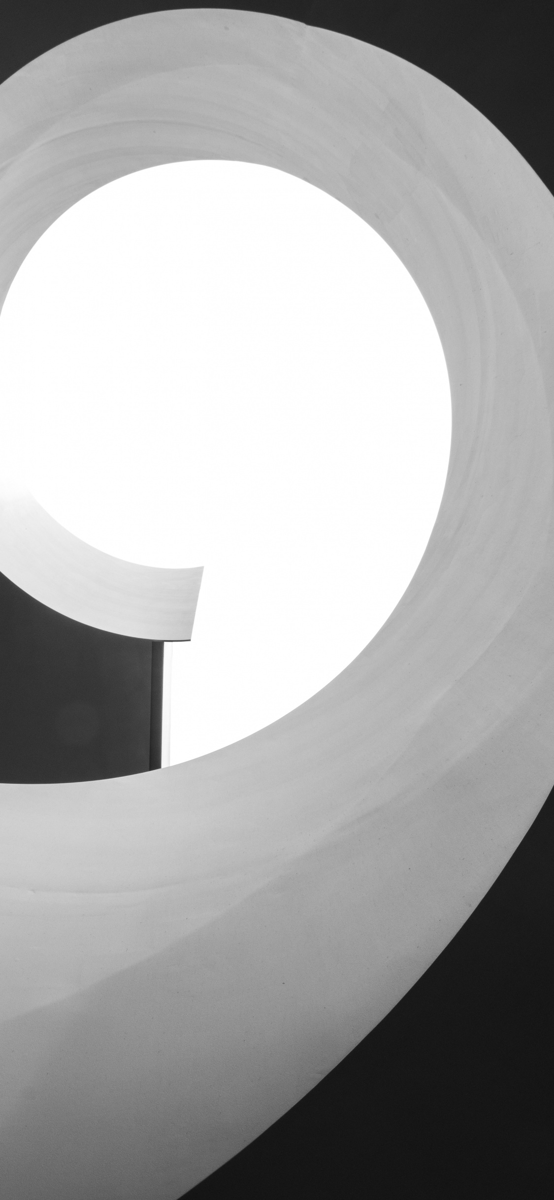 Обои дизайн, круг, арт, минимализм, свет в разрешении 1125x2436