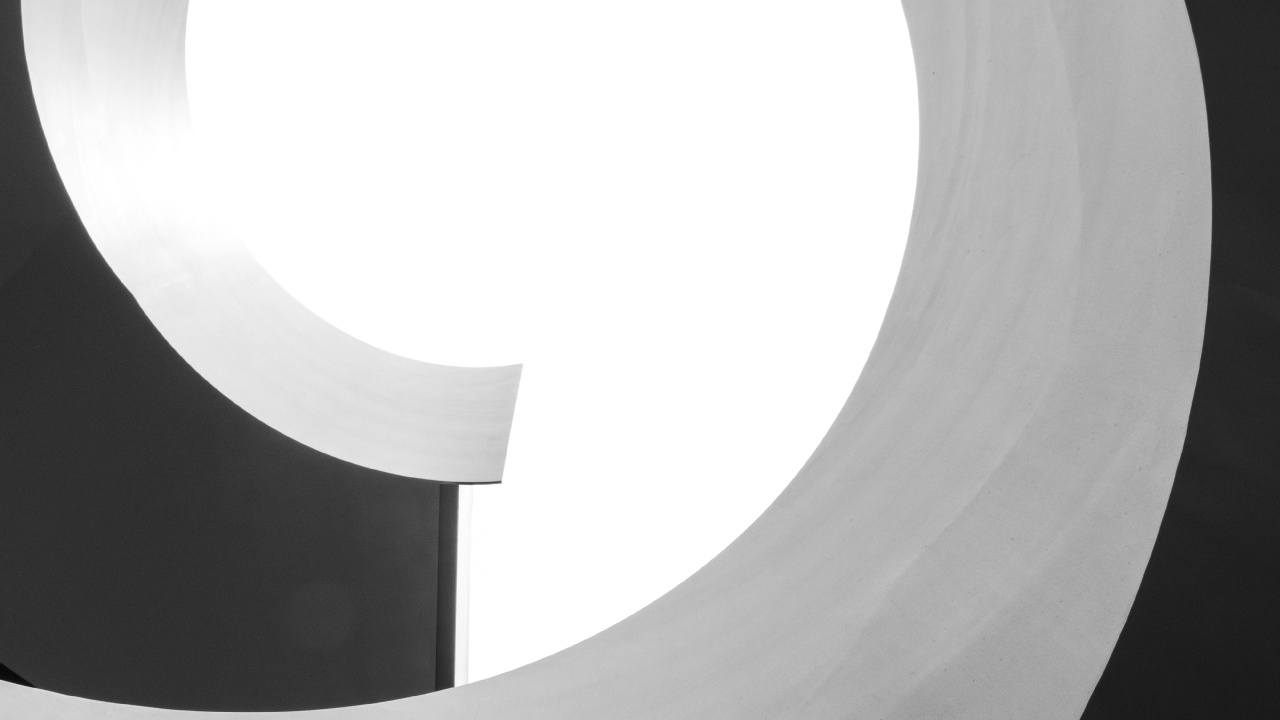 Обои дизайн, круг, арт, минимализм, свет в разрешении 1280x720