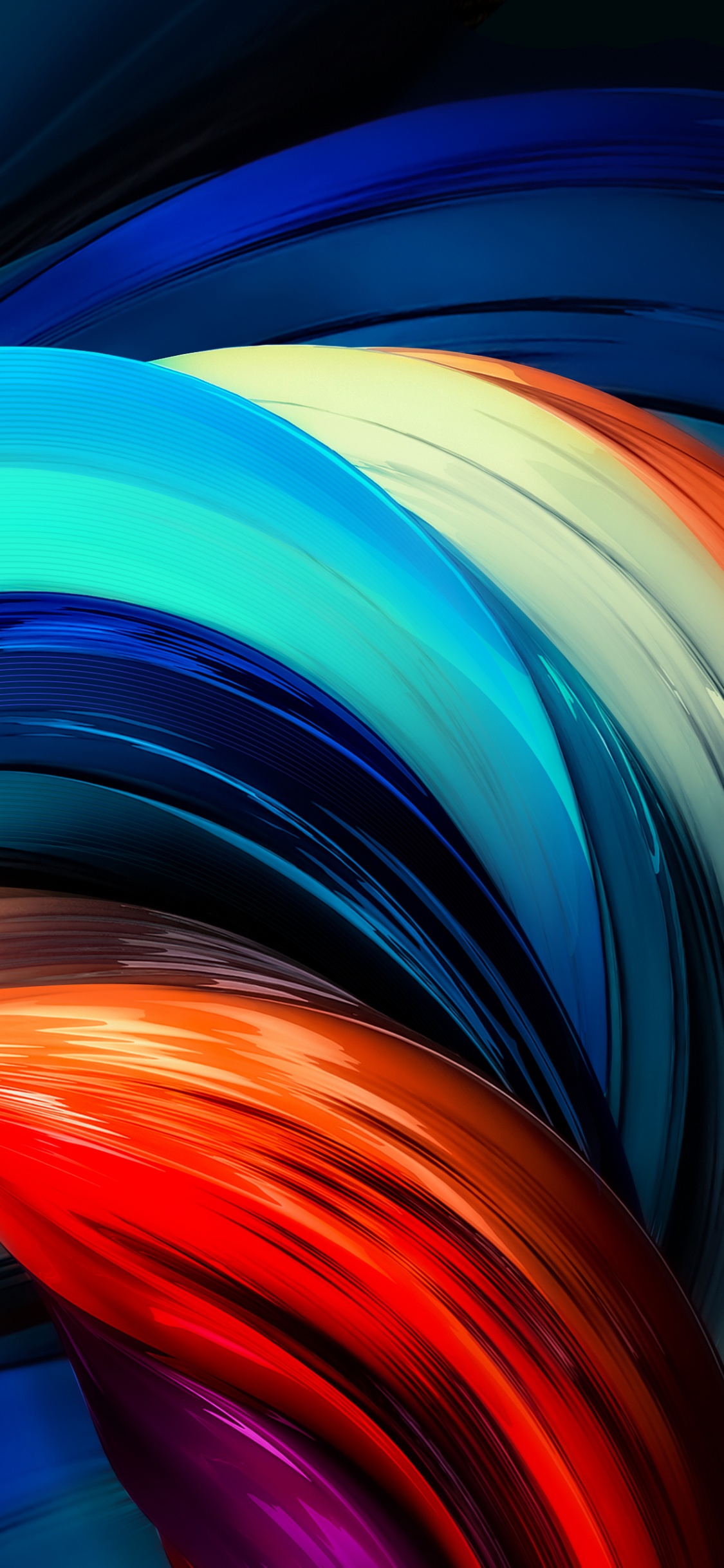 Обои Lenovo, леново вкладка p11 про, красочность, свет, лазурный в разрешении 1125x2436