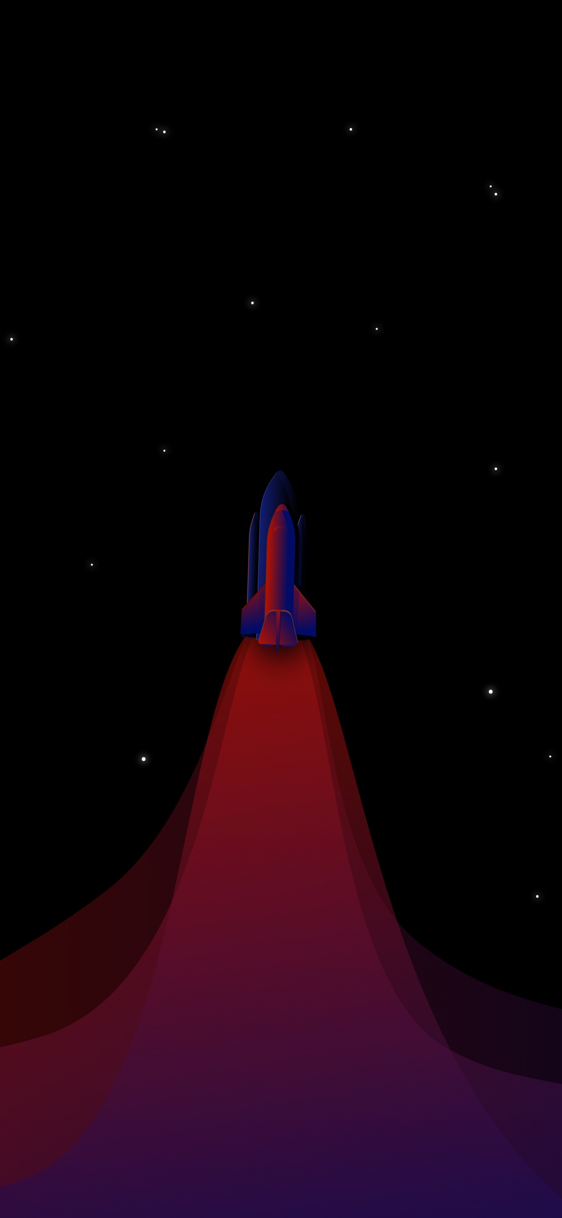 Обои ракета, амолед, атмосфера, астрономический объект, космос в разрешении 1125x2436