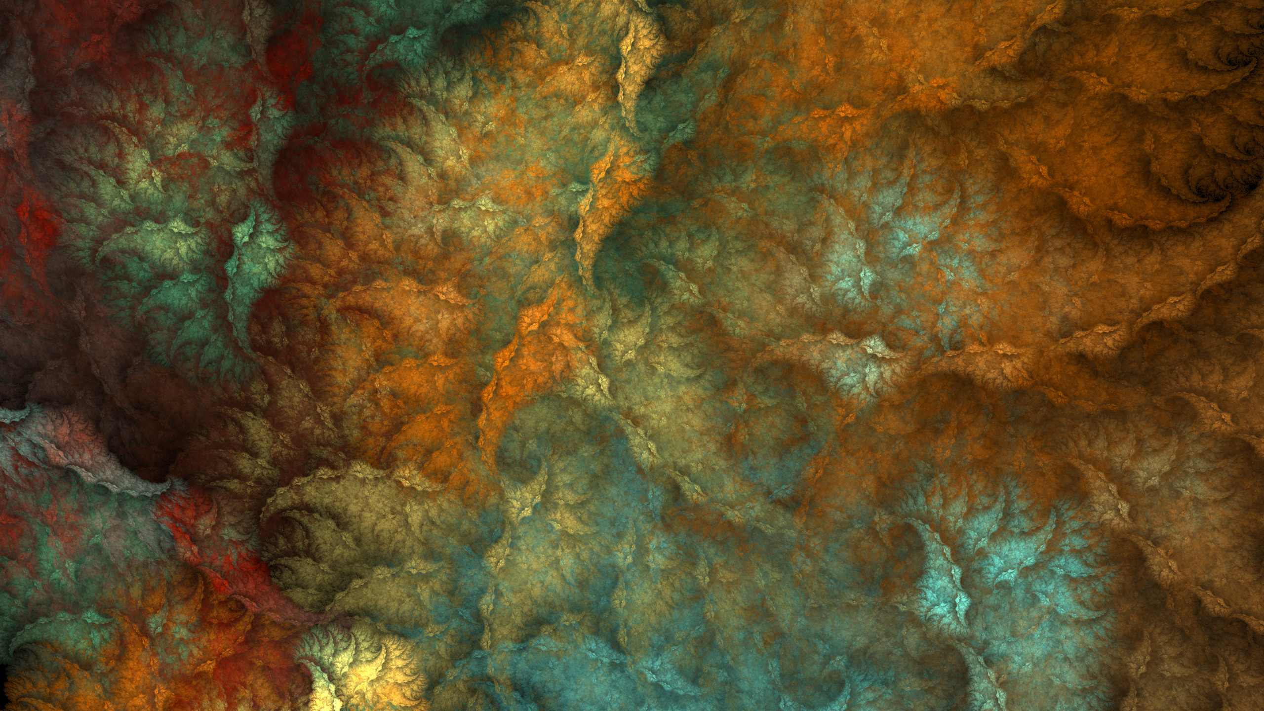 Обои абстрактное искусство, цифровое искусство, арт, живопись, фрактальное искусство в разрешении 2560x1440