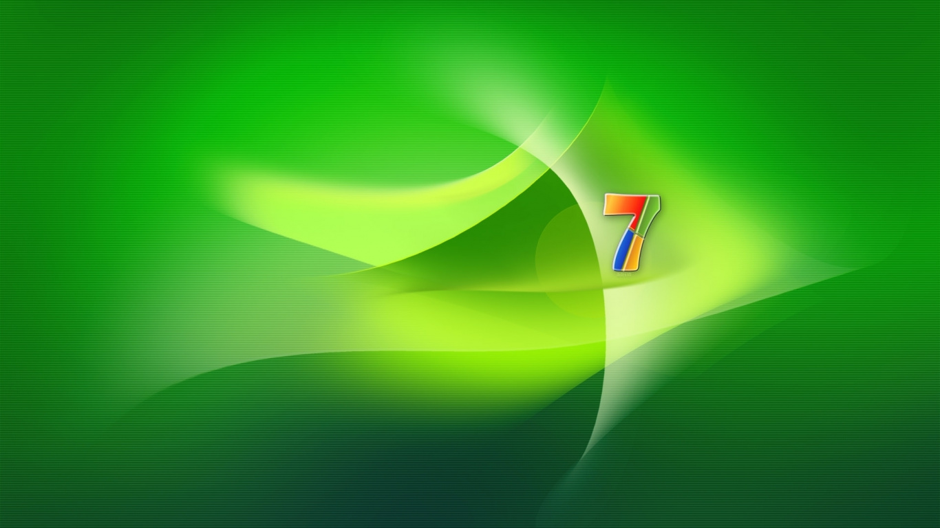 Обои windows 7 зеленые