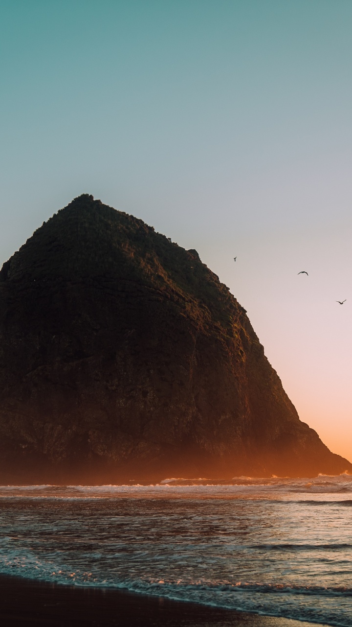 Обои стек, океан, утро, вода, побережье в разрешении 720x1280