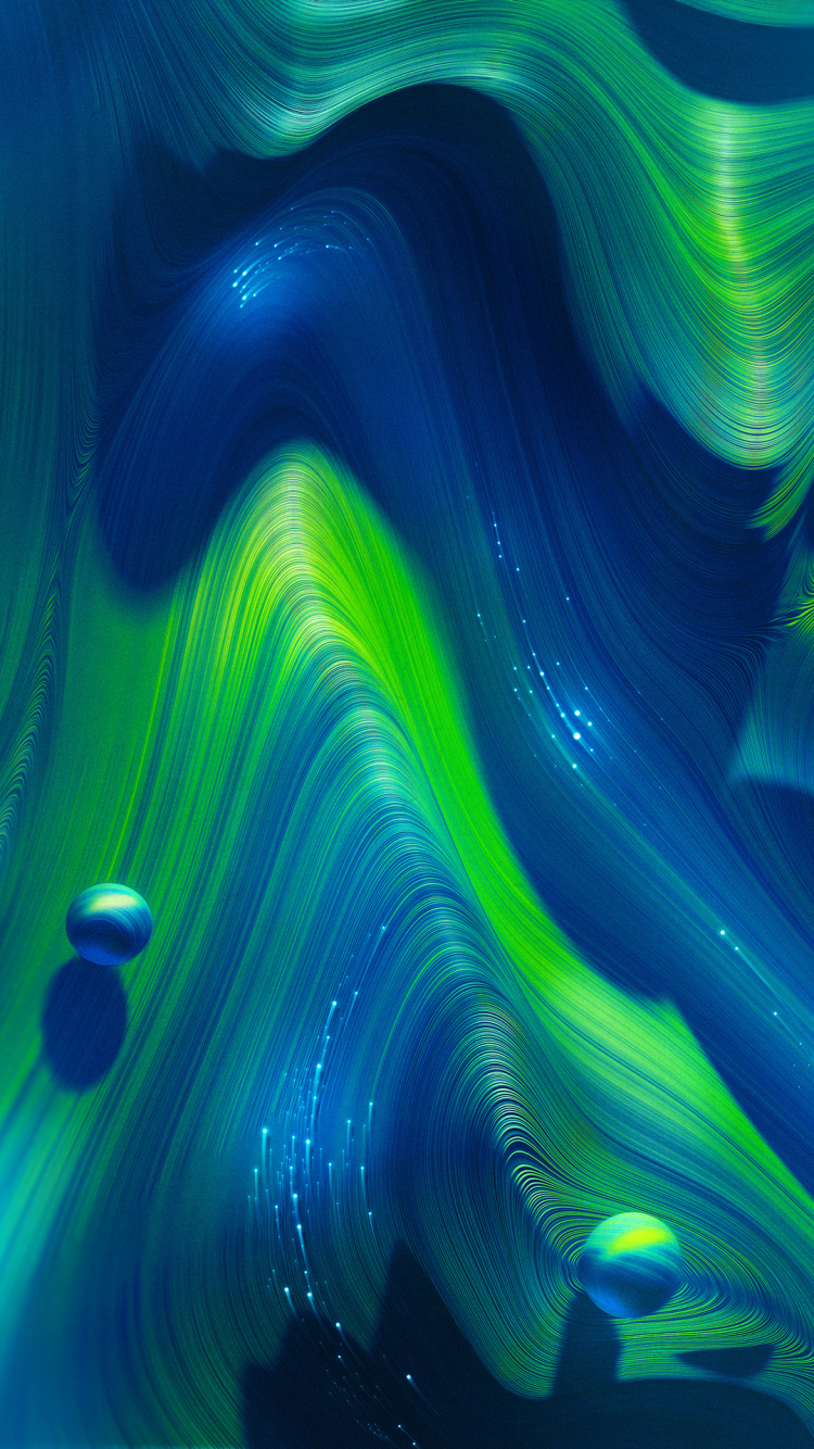 Обои синий зеленый, синий, красочность, зеленый, узор в разрешении 750x1334