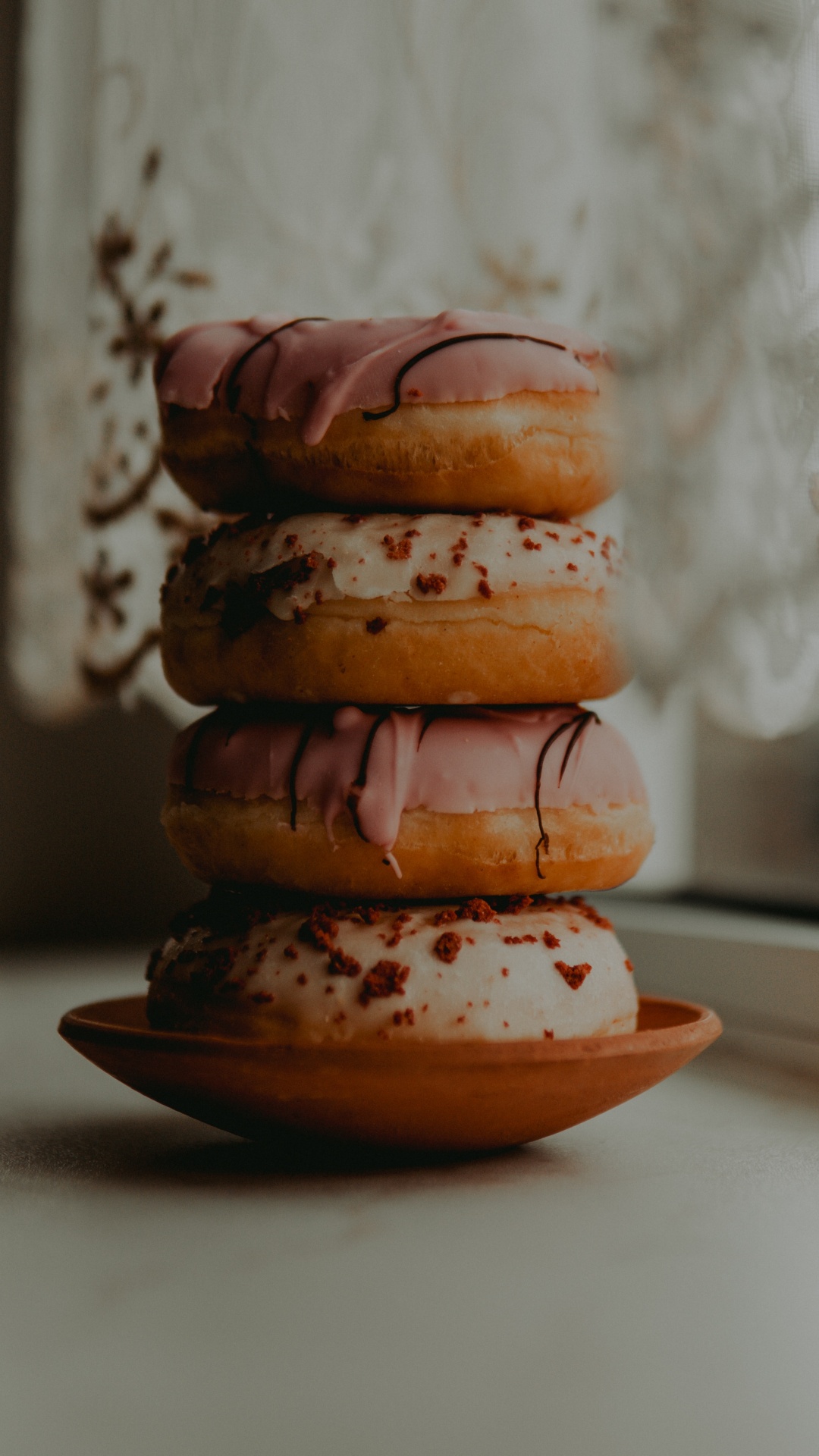 Обои блюда, Печенье-Сэндвич, десерт, кухня, миндальное печенье в разрешении 1080x1920