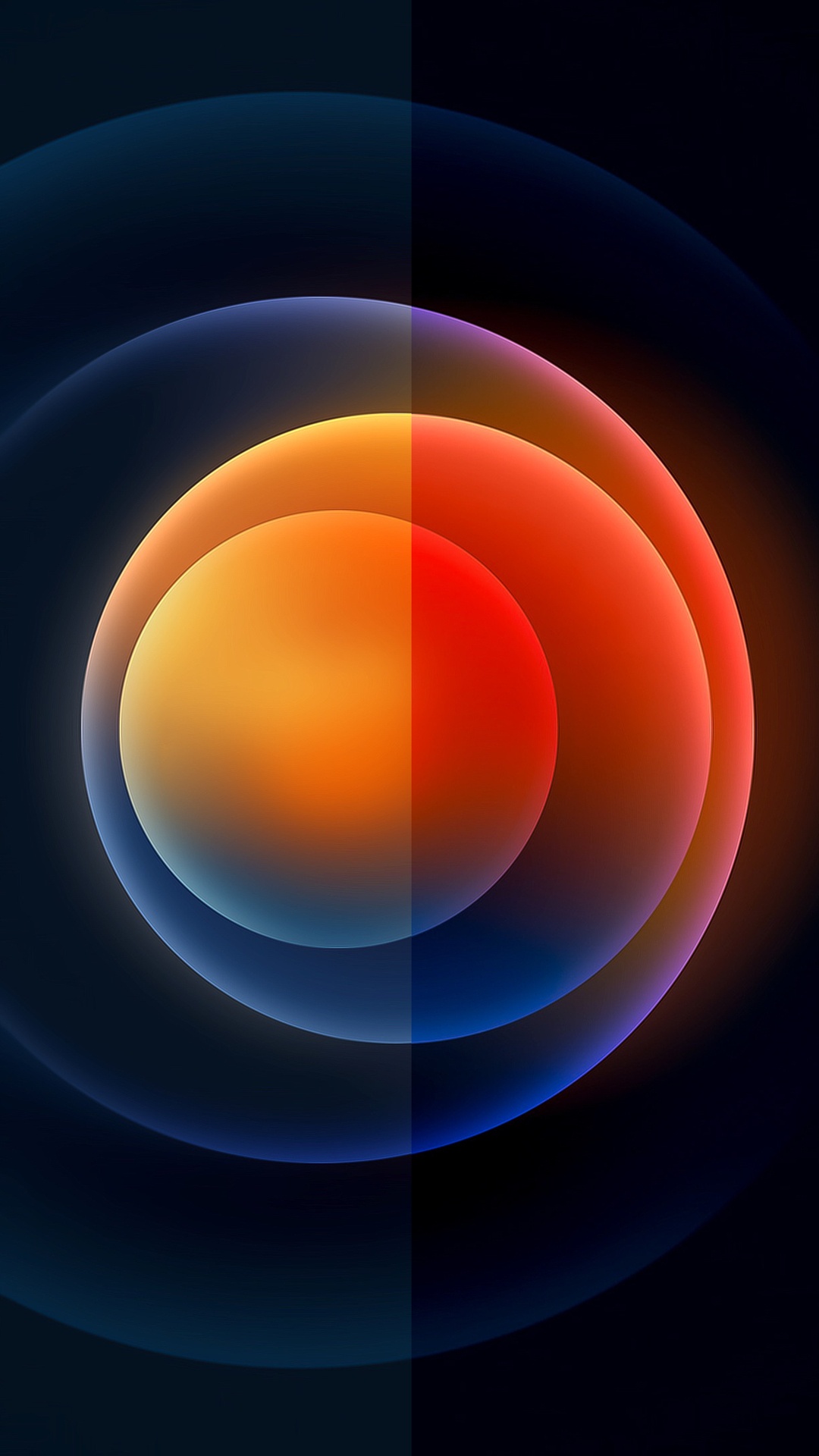 Обои яблоко, ios, iOS 12, смартфон, красочность в разрешении 1080x1920