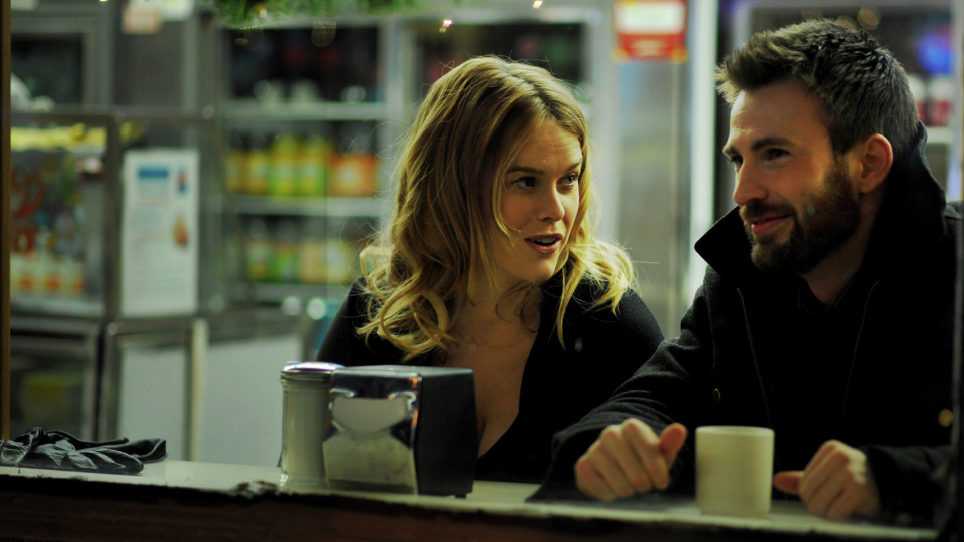 Обои Крис Эванс, Элис Ив, кинорежиссер, разговор, актер в разрешении 1920x1080