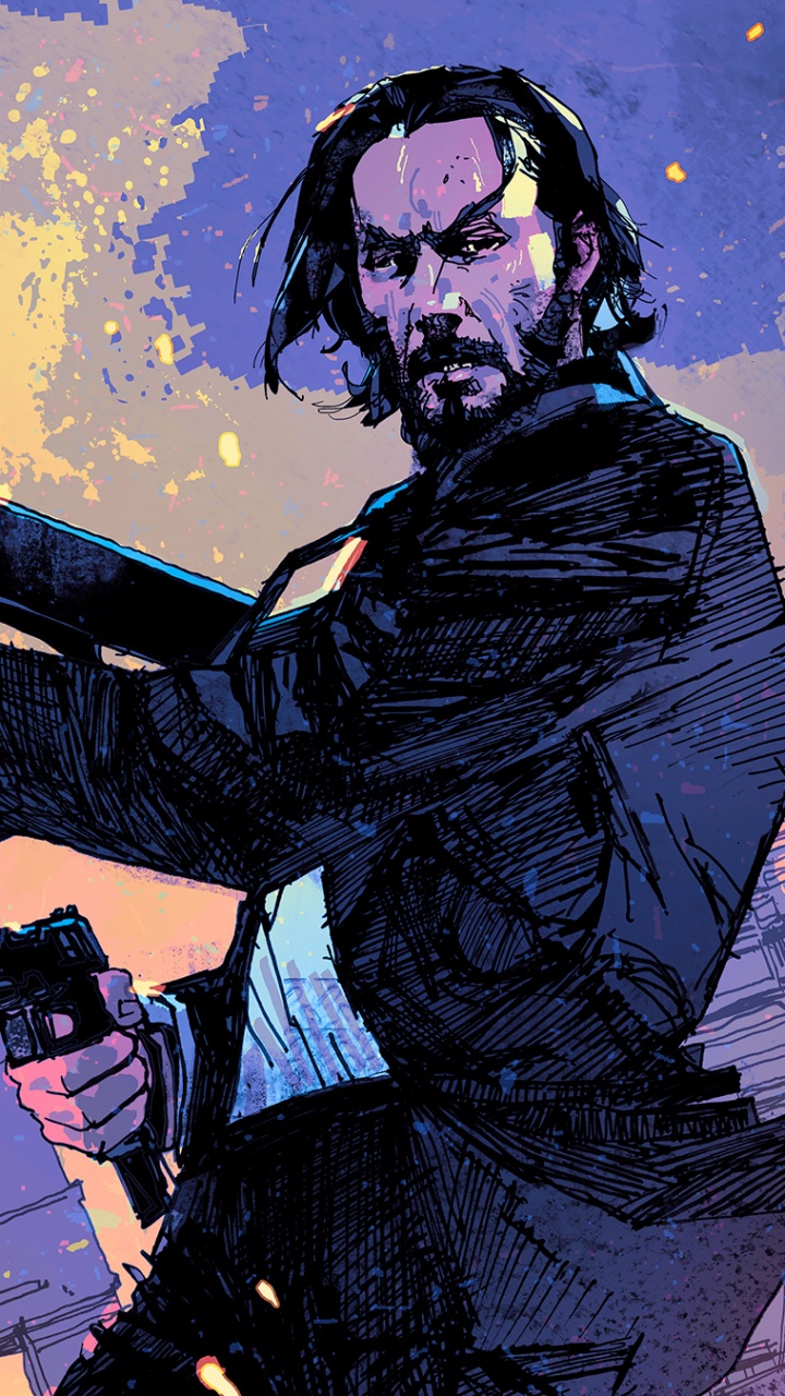 Обои Джон Фитиль, орудие, шутер, игры, иллюстрация в разрешении 720x1280