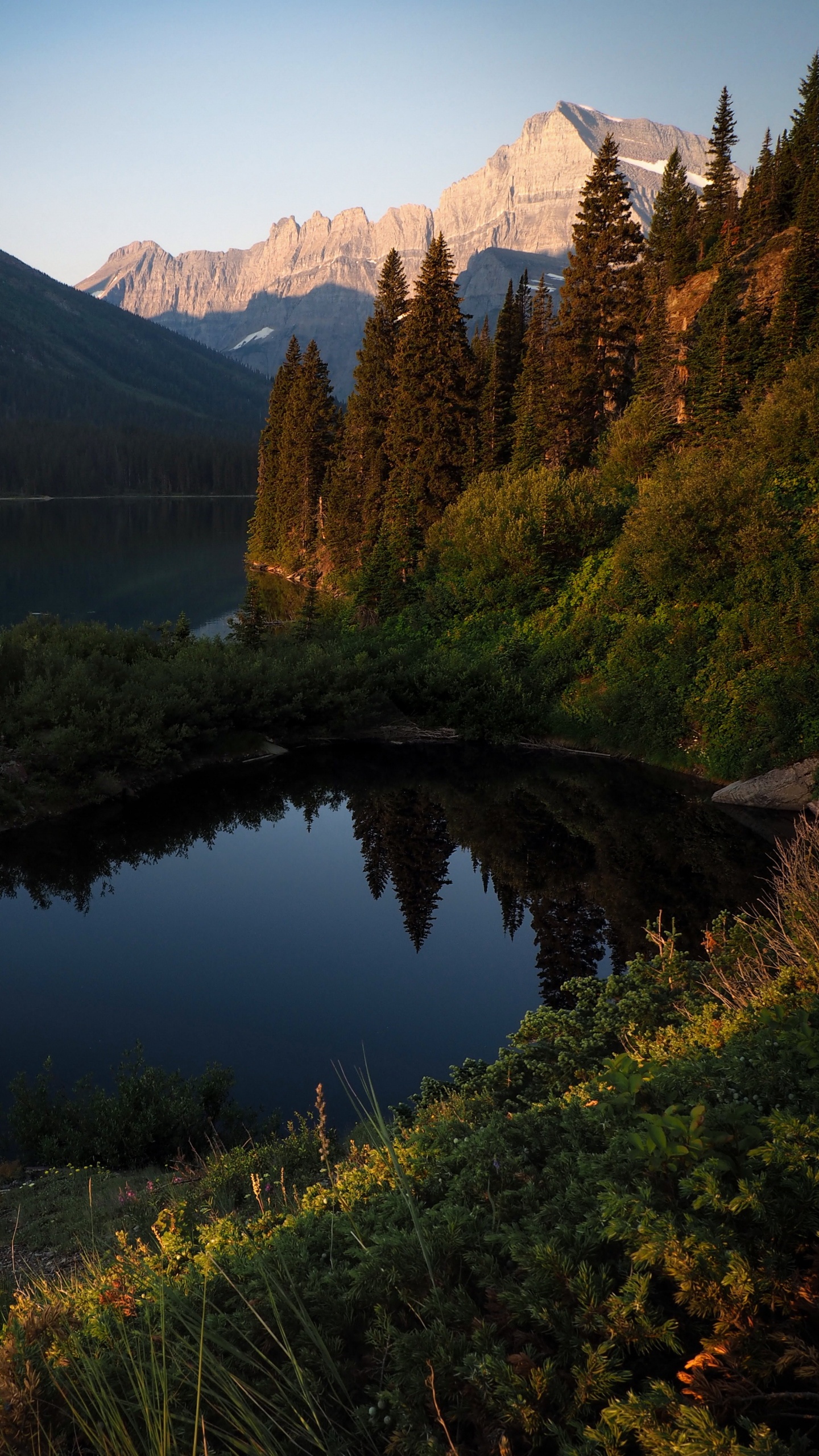 Обои религиозный текст, Озеро Жозефина, Озеро Гриннелл, Верхнее озеро Гриннелл, Озеро Ту Медисин в разрешении 1440x2560