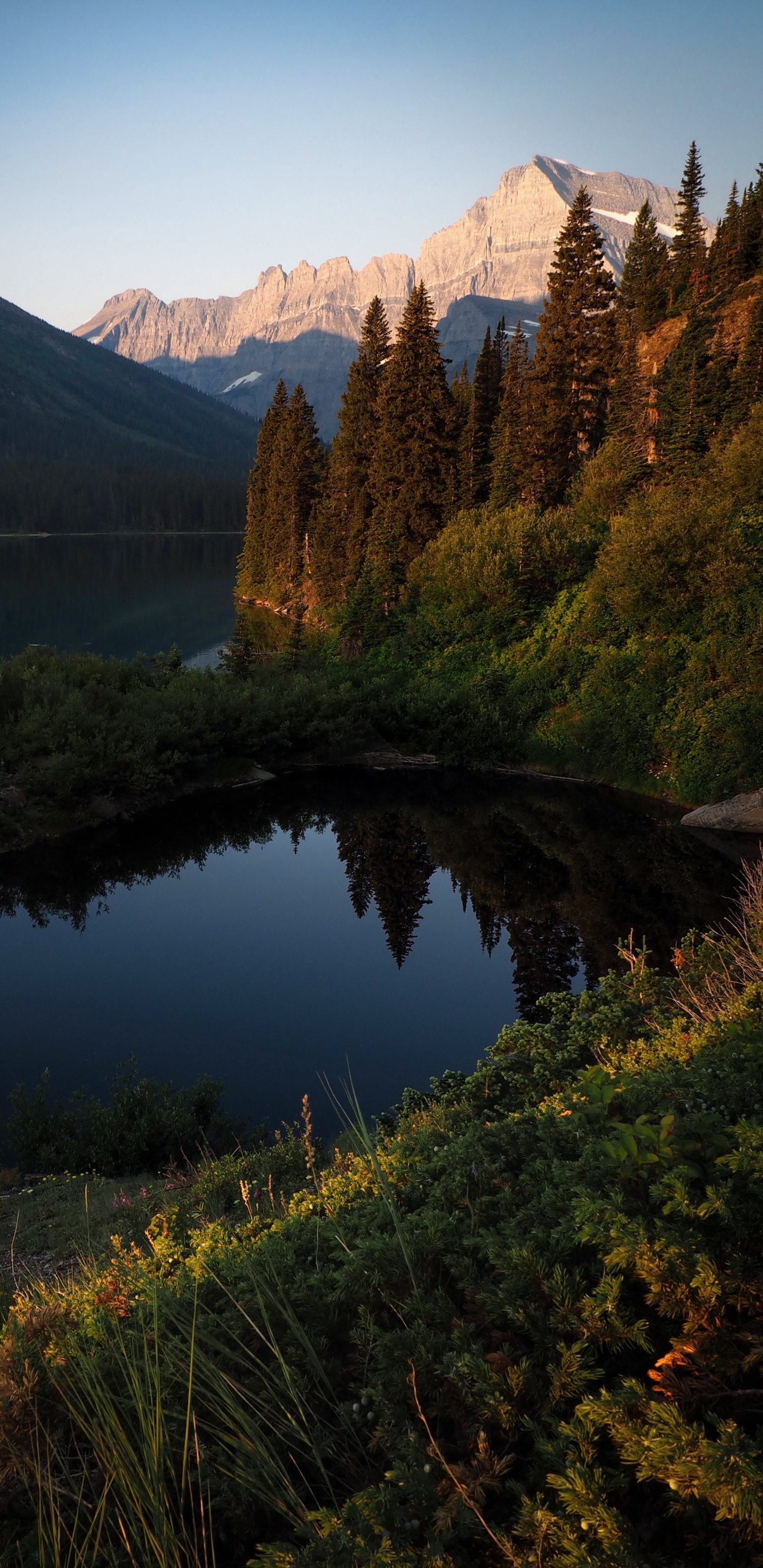 Обои религиозный текст, Озеро Жозефина, Озеро Гриннелл, Верхнее озеро Гриннелл, Озеро Ту Медисин в разрешении 1440x2960