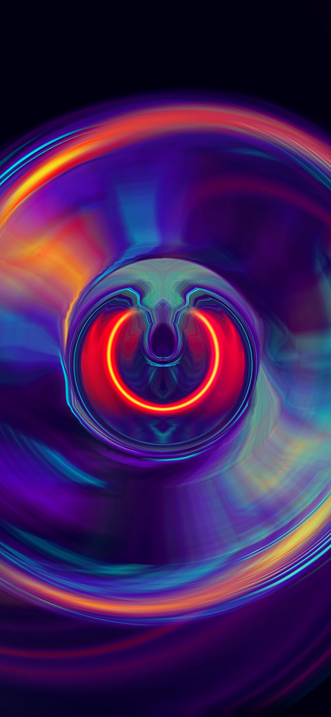 Обои векторная графика, графика, графический дизайн, красочность, глаз в разрешении 1125x2436