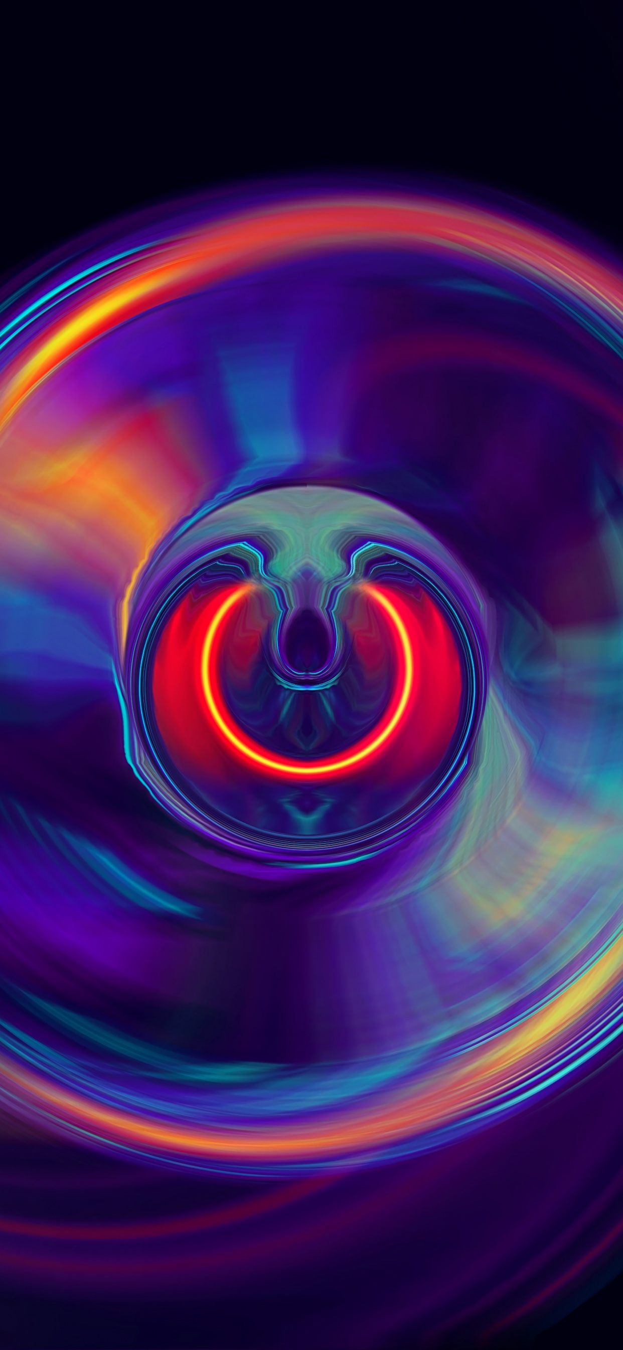 Обои векторная графика, графика, графический дизайн, красочность, глаз в разрешении 1242x2688