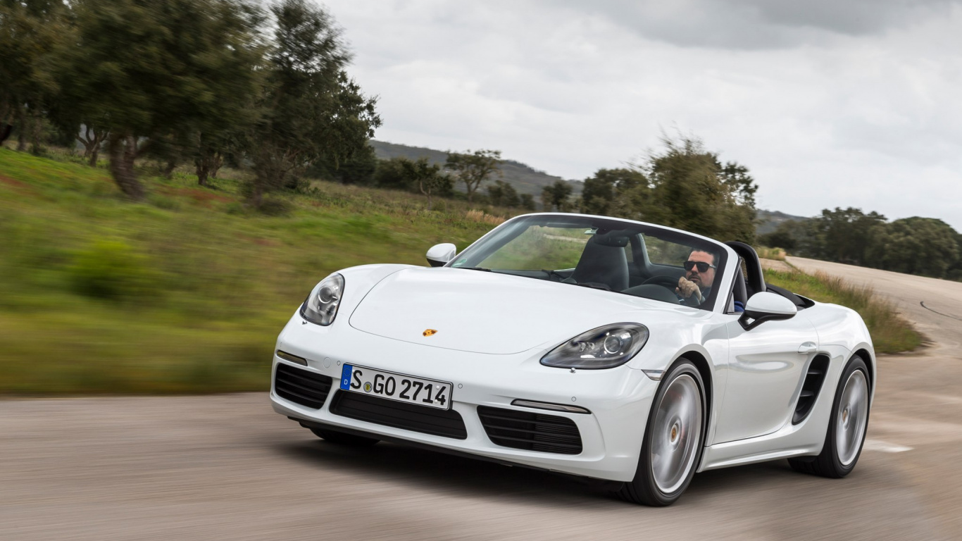 Обои porsche boxster, Порше Кайман, Порше, авто, спорткар в разрешении 1366x768