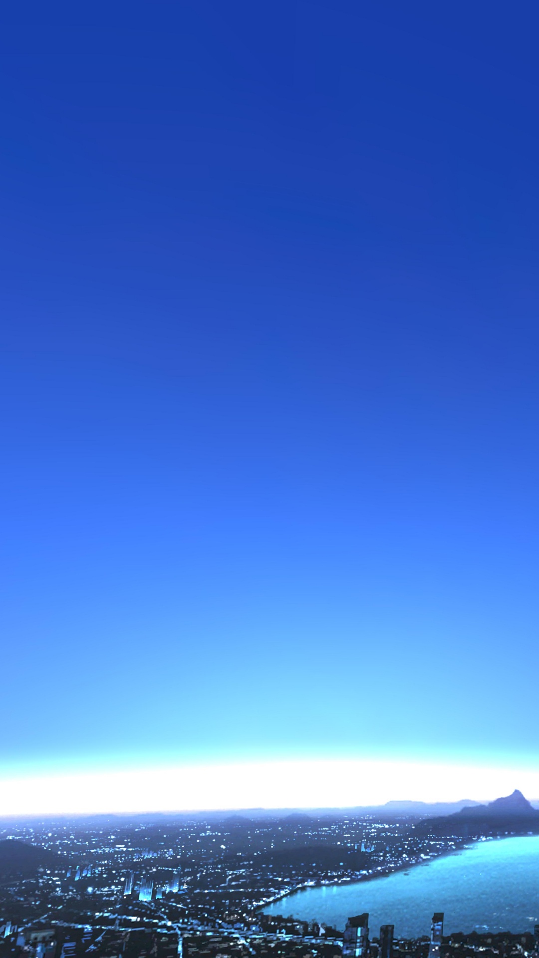 Обои земля, атмосфера, горизонт, дневное время, облако в разрешении 1080x1920