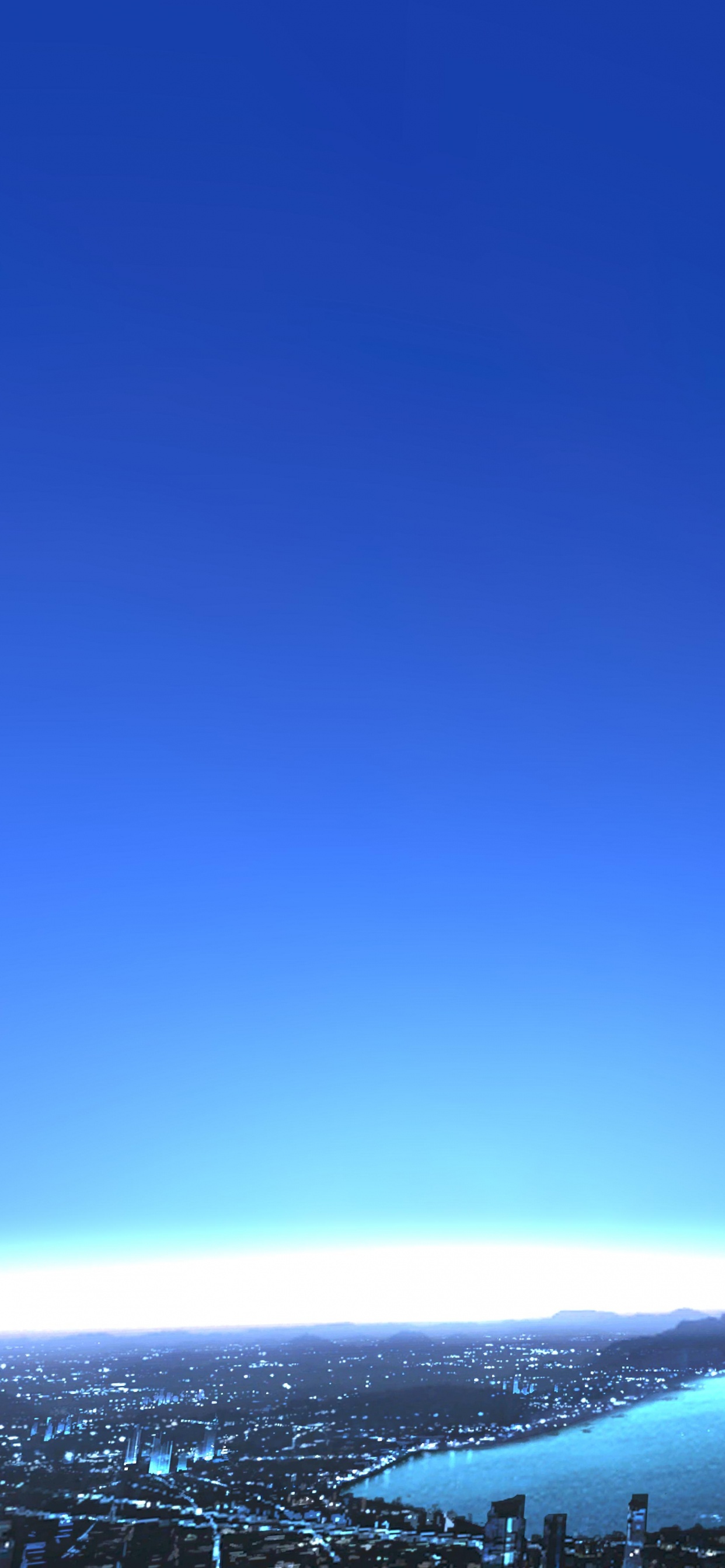 Обои земля, атмосфера, горизонт, дневное время, облако в разрешении 1242x2688