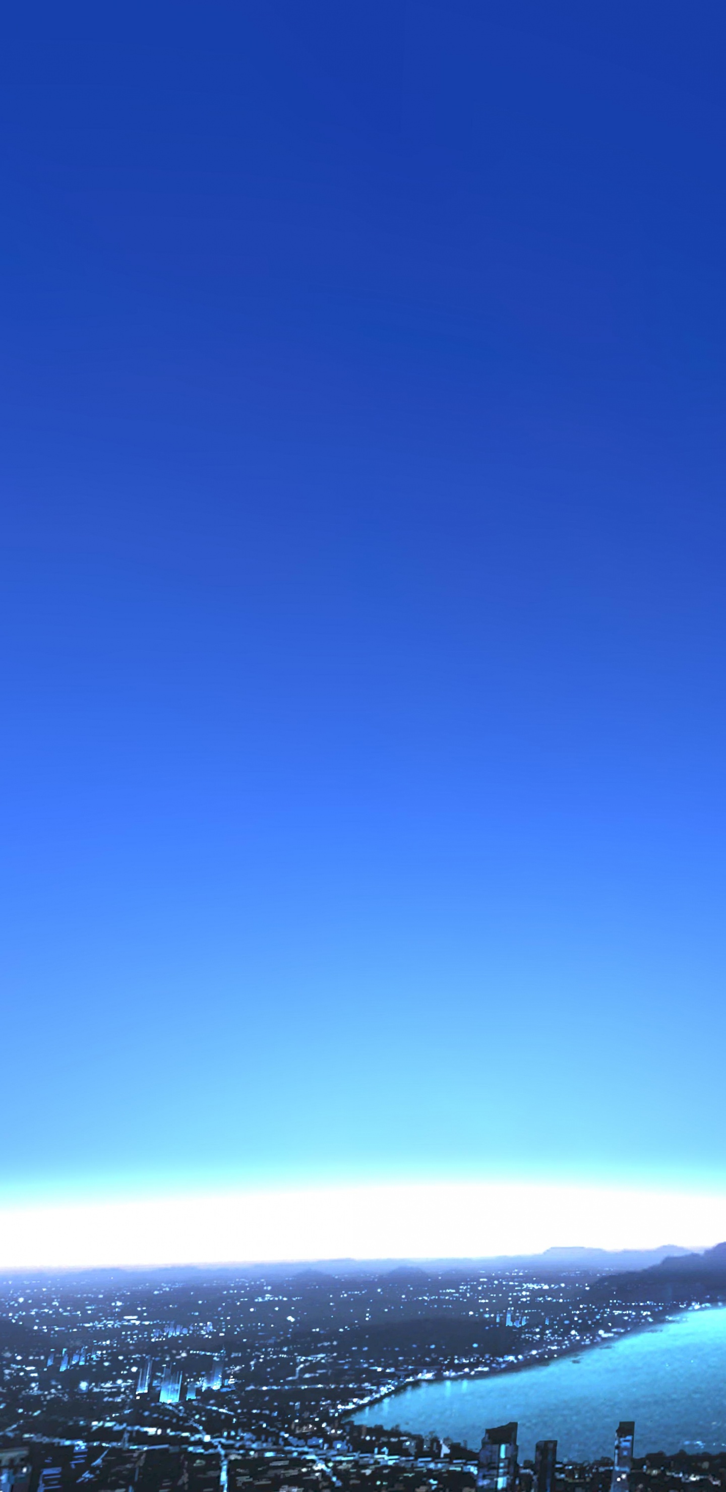 Обои земля, атмосфера, горизонт, дневное время, облако в разрешении 1440x2960