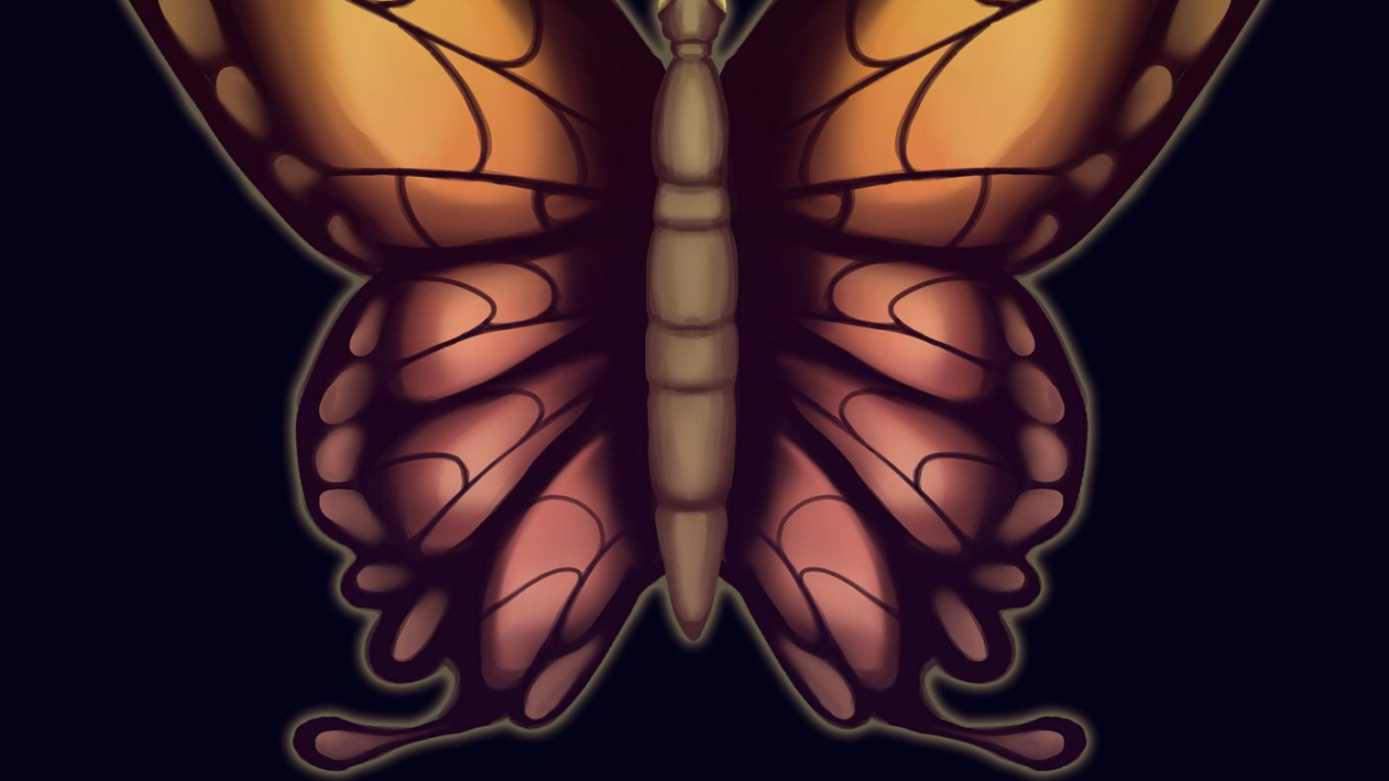 Обои мотылек, бабочкамонарх, членистоногое, кровососущие насекомые, опылитель в разрешении 1280x720