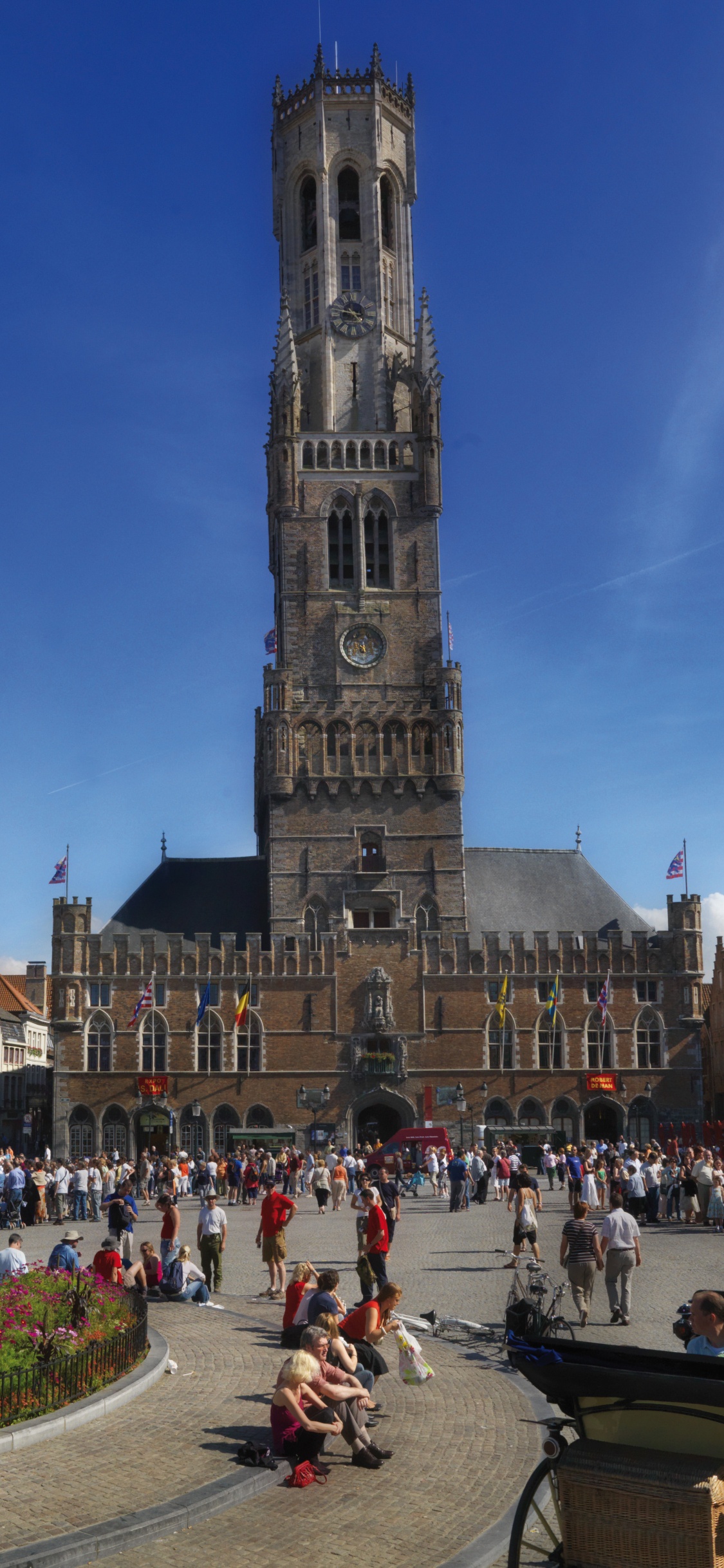 Обои Маркт, ориентир, город, городок, городская площадь в разрешении 1125x2436