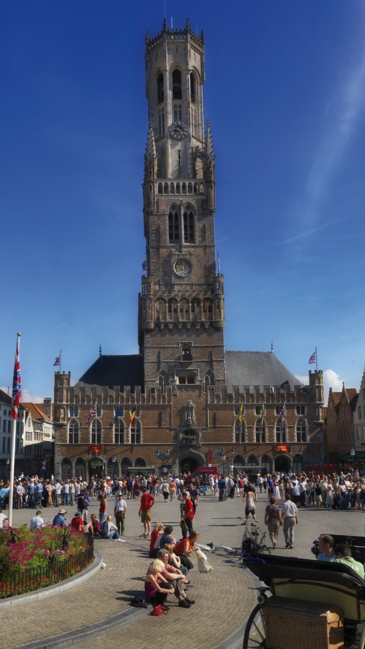 Обои Маркт, ориентир, город, городок, городская площадь в разрешении 720x1280