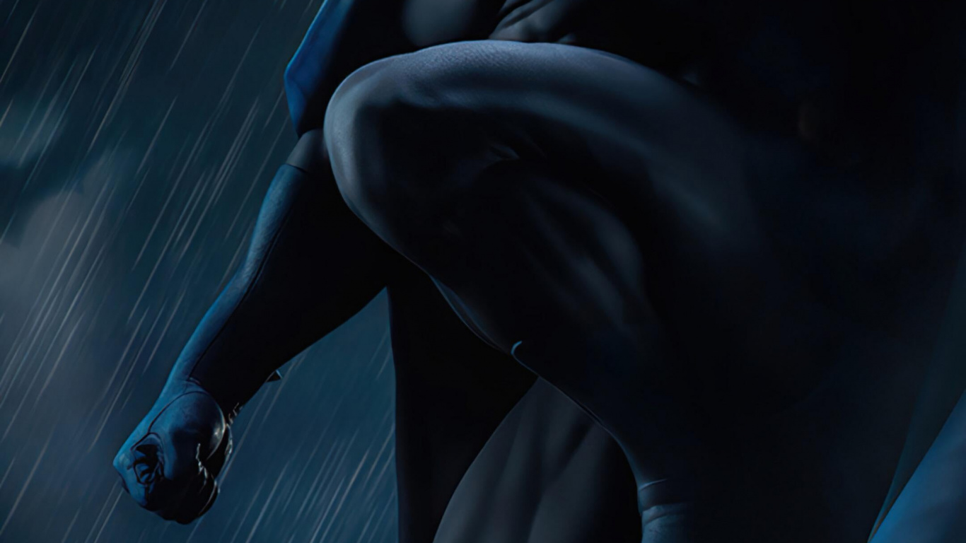 Обои Бэтмен, супергерой, комиксы dc, арт, Вселенная DC в разрешении 1366x768