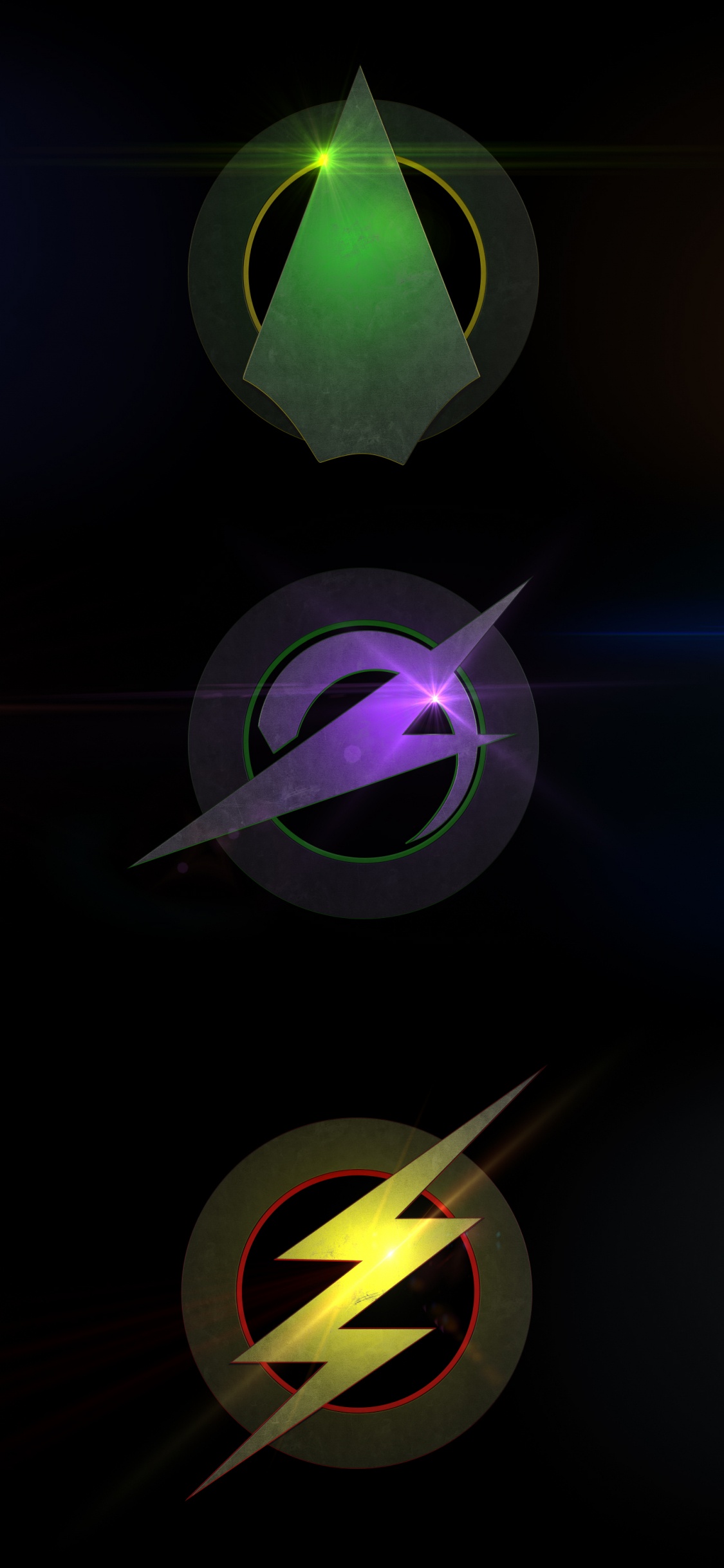 Обои телевизионное шоу, телевидение, тепловая волна, неон, графика в разрешении 1125x2436