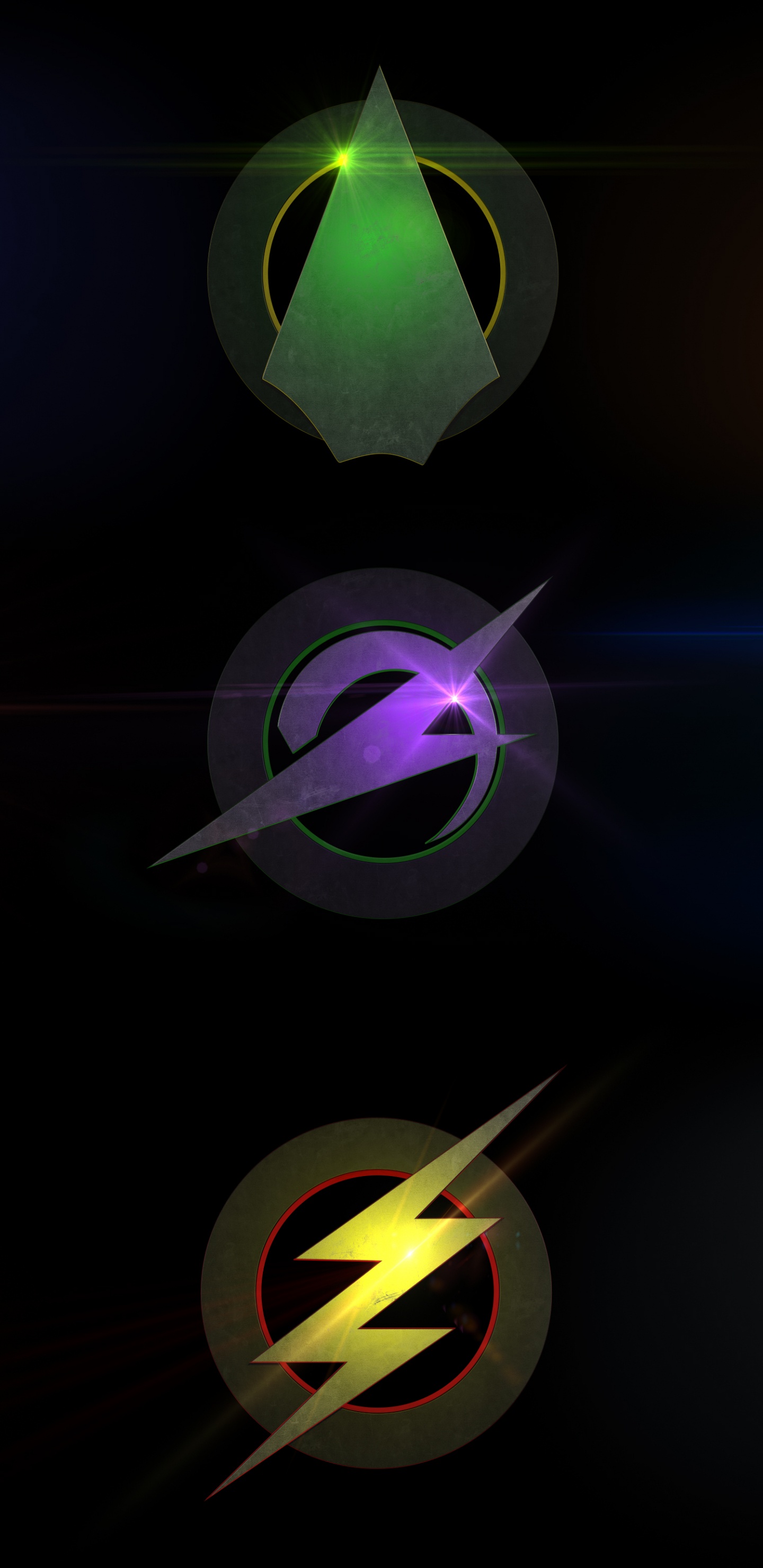 Обои телевизионное шоу, телевидение, тепловая волна, неон, графика в разрешении 1440x2960