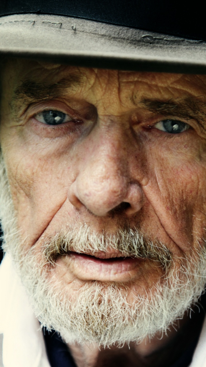 Обои Мерл Хаггард, кантри, волосы на лице, кожа, борода в разрешении 720x1280