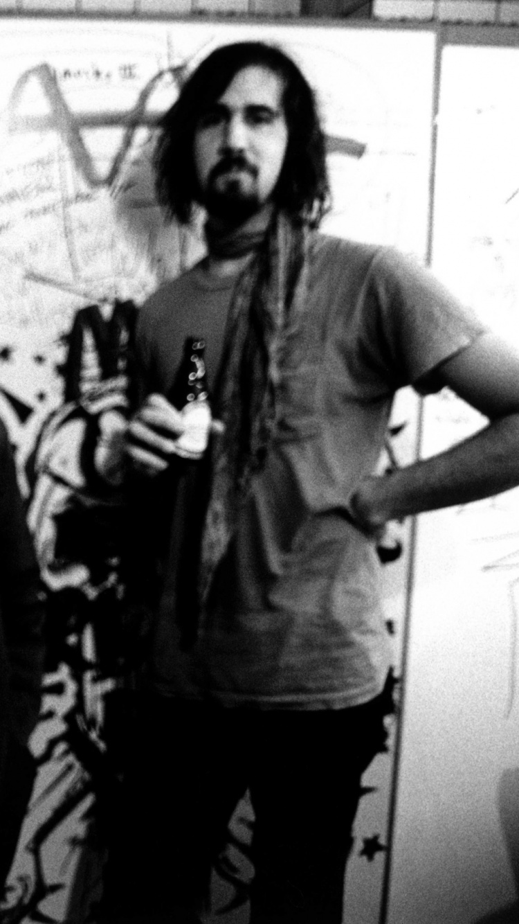 Обои Дэйв Грол, нирвана, Нирвана Павел Берген, черный и белый, Фигу в разрешении 750x1334