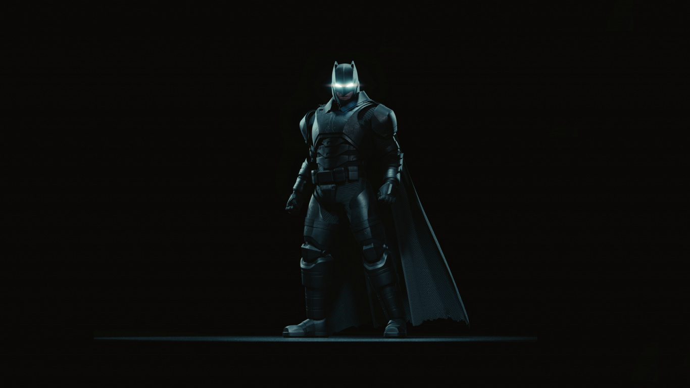 Обои темнота, Бэтмен, фигурка, статуя, искусство в разрешении 1366x768