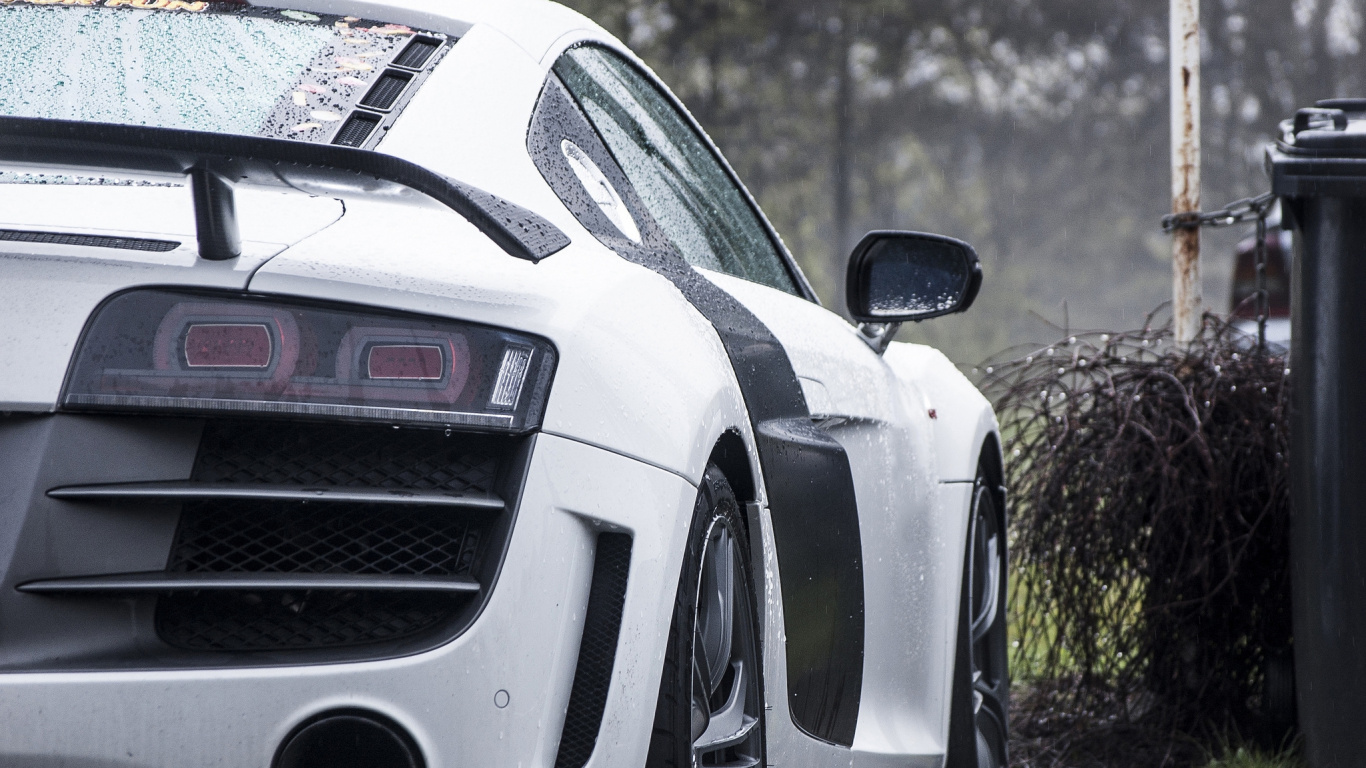 Обои audi r8, авто, спорткар, audi, Литые диски в разрешении 1366x768