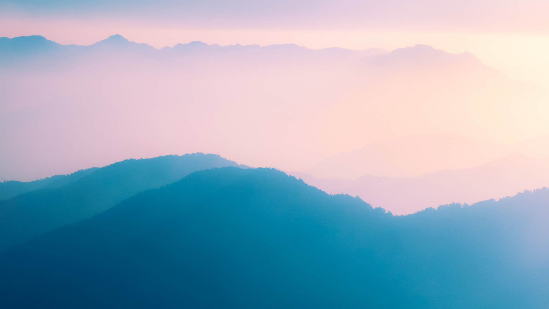 Обои пейзажи гор, мост, синий, горный рельеф, гора в разрешении 1920x1080