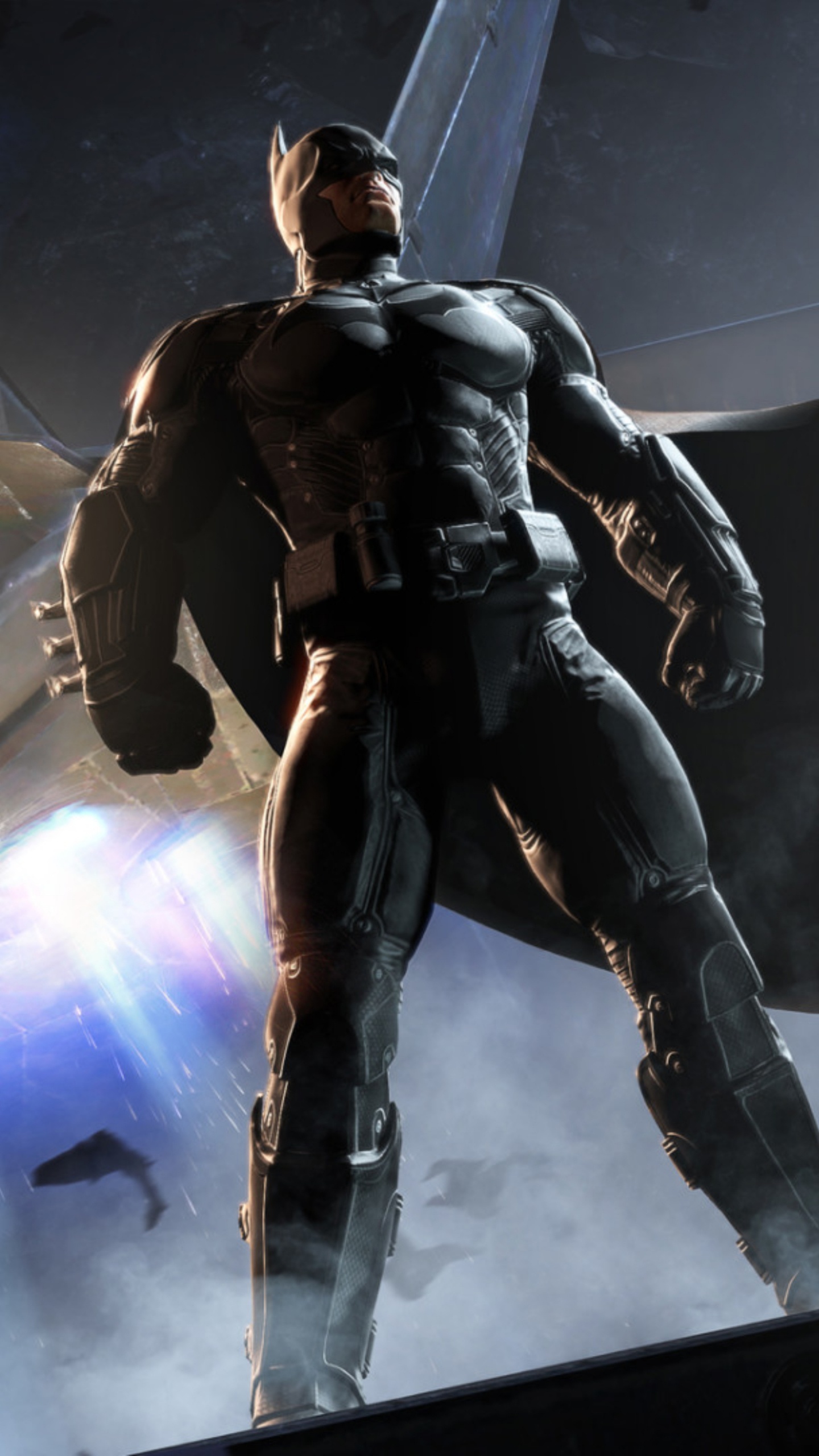 Обои Бэтмен летопись аркхема, Бэтмен аркхем Сити, Бэтмен рыцарь аркхема, Бэтмен аркхем асилум, Бэтмен в разрешении 1440x2560