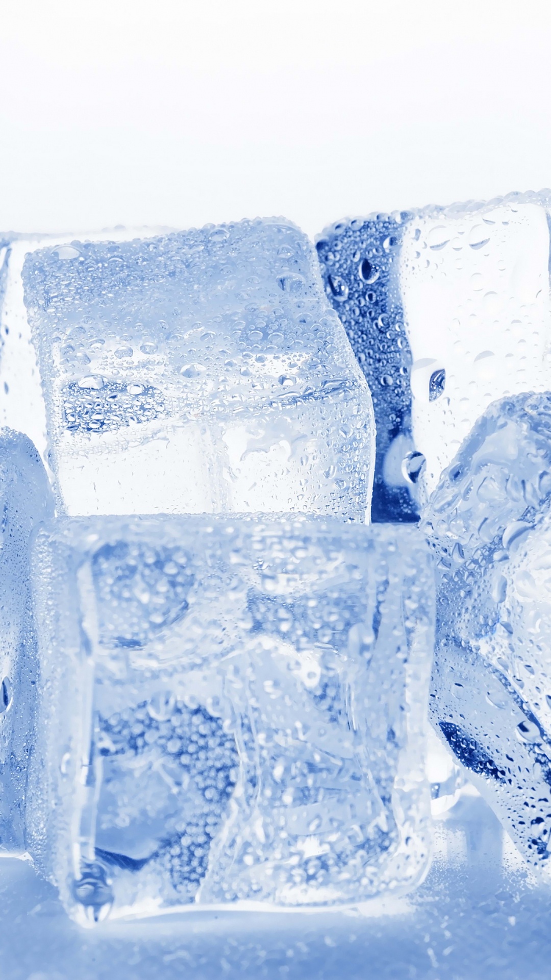 Обои кубик льда, лед, замораживание, прозрачный материал, кристалл в разрешении 1080x1920